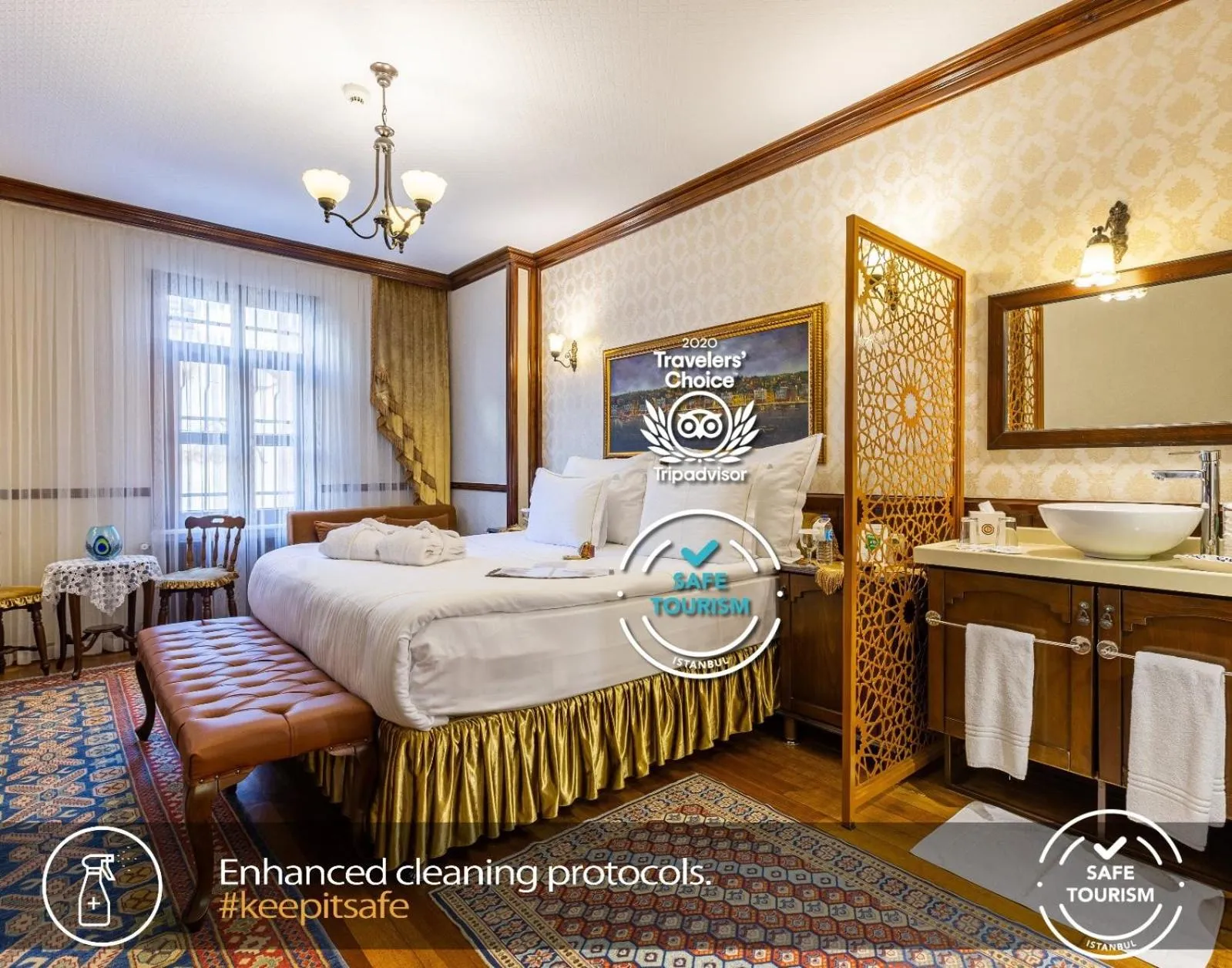 Superior Double or Twin Room with Private Hammam - 25m2 - Free Snacks & Appetizer in Best Point Hotel Sultanahmet,Istanbul