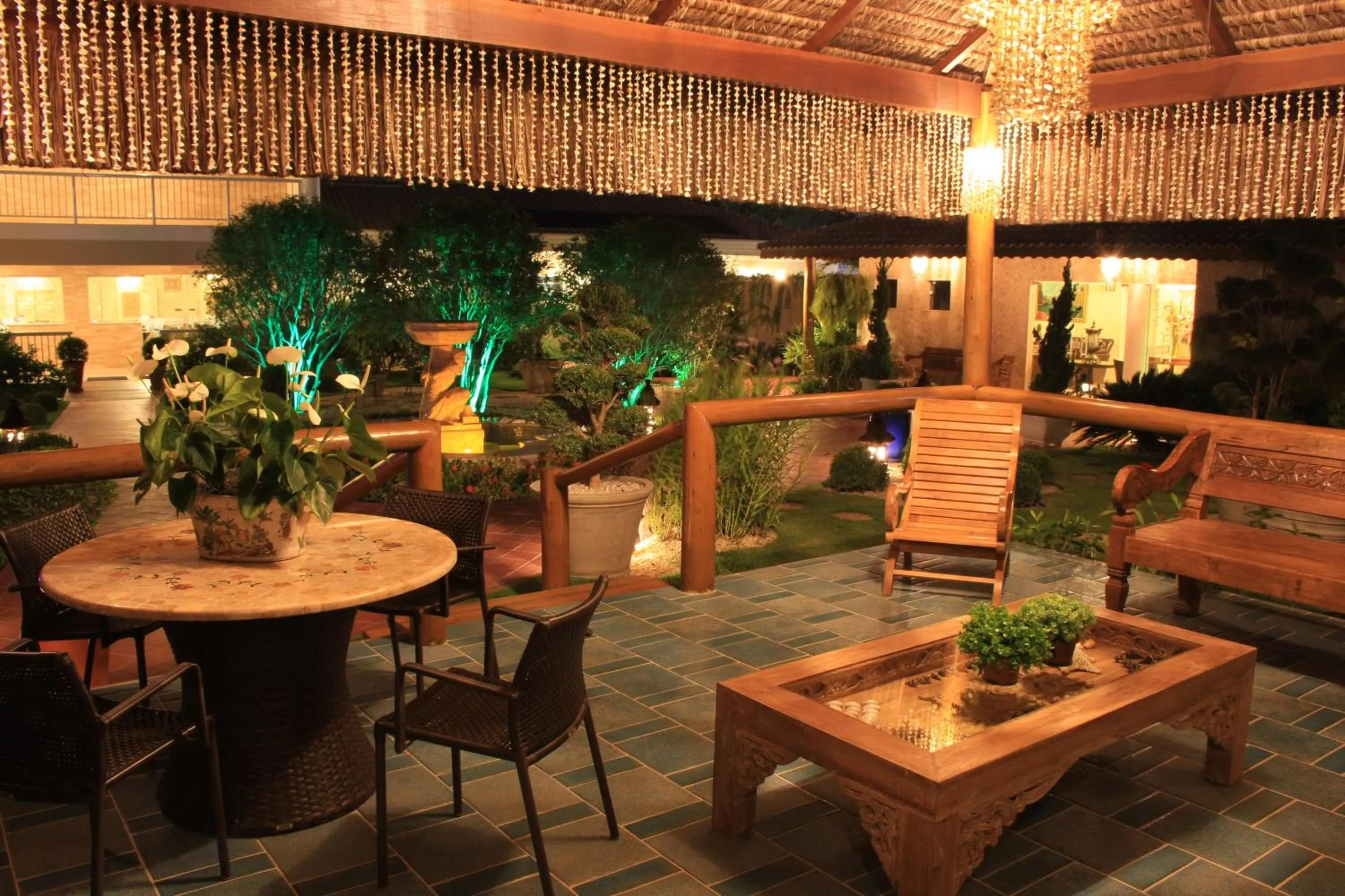 Patio in Hotel Coral Beach