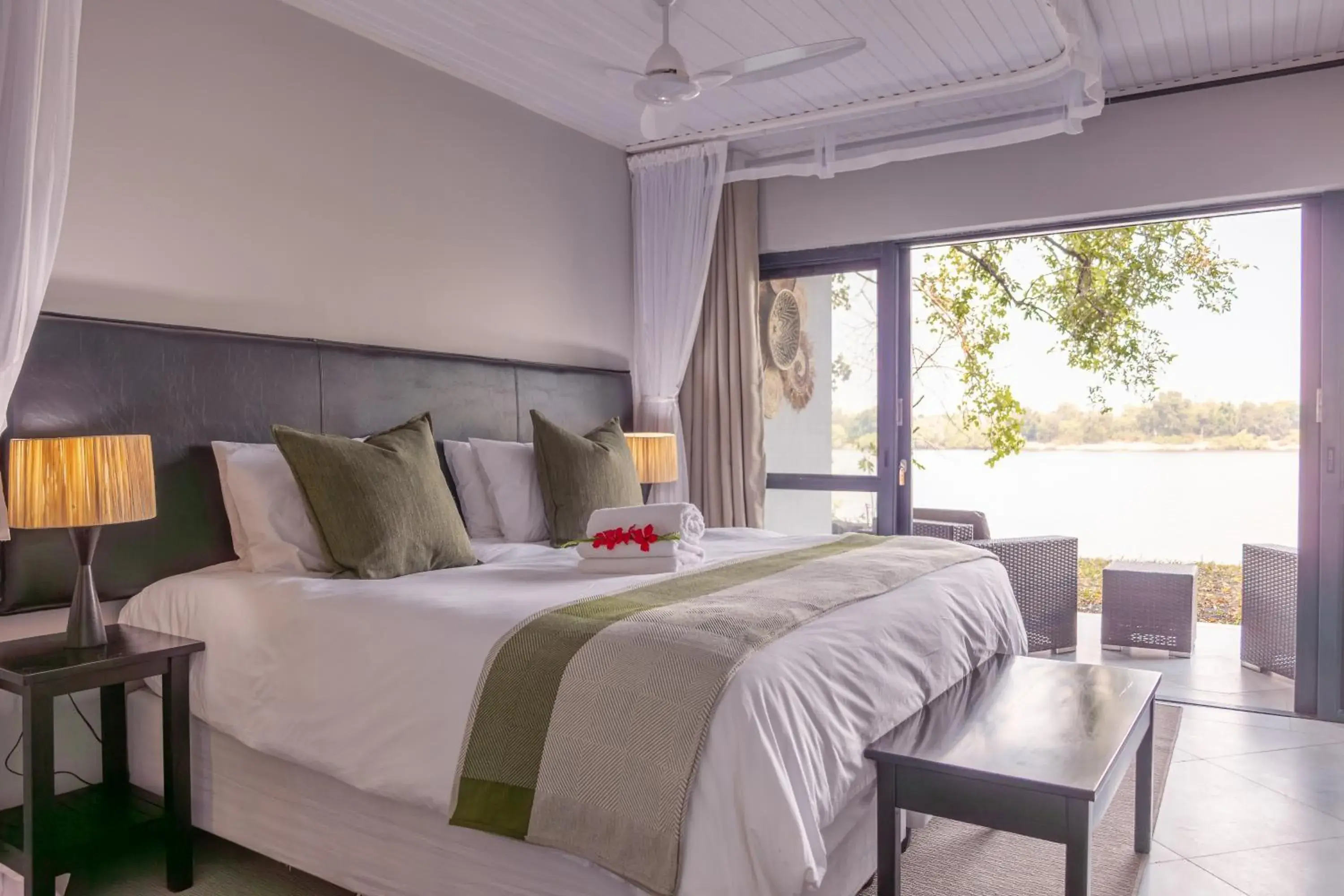 Riverside Room with River View - single occupancy in The Victoria Falls Waterfront Riverside Room with River View - single occupancy in The Victoria Falls Waterfront