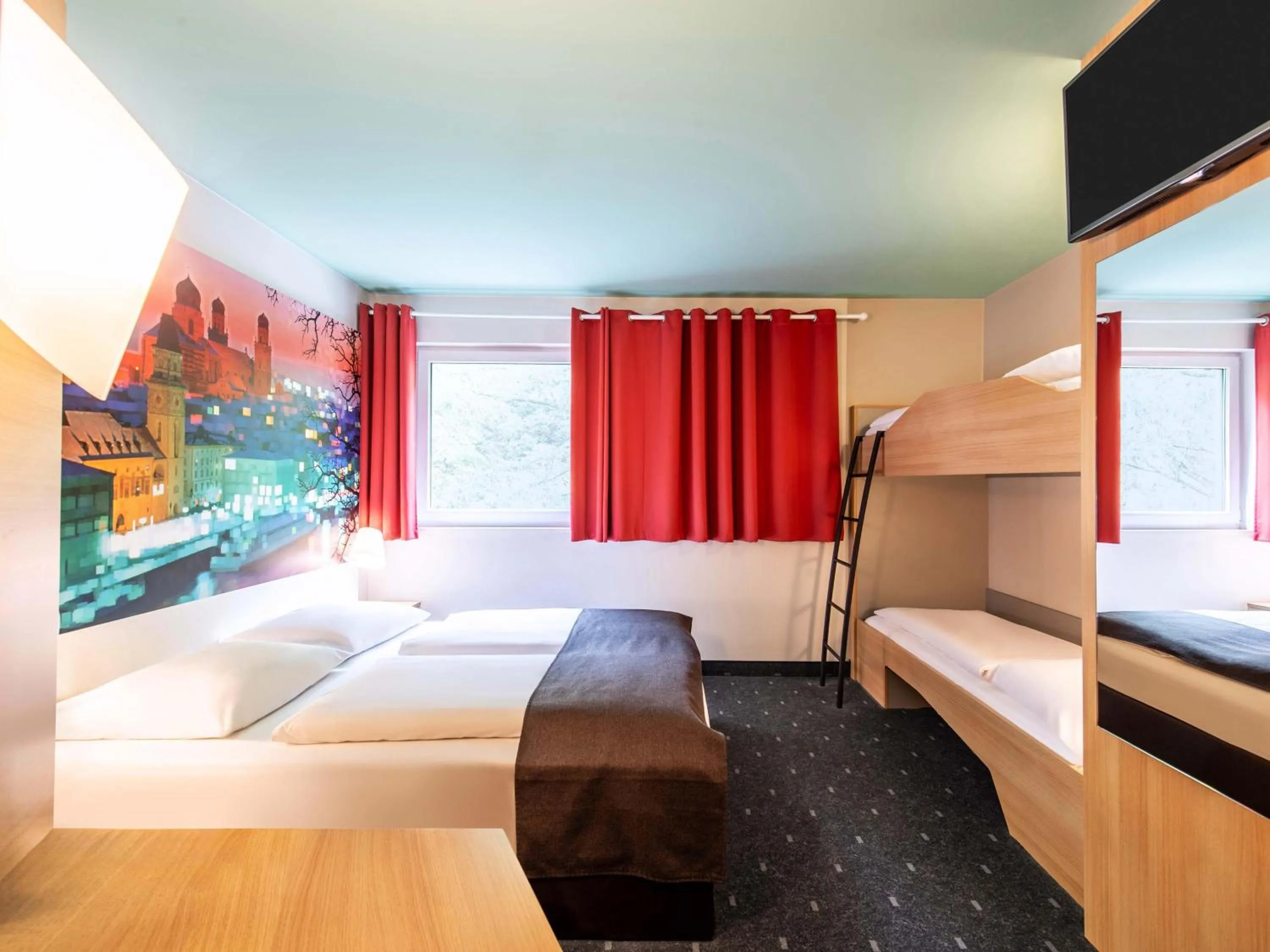 Photo of the whole room, Bed in B&B Hotel Passau