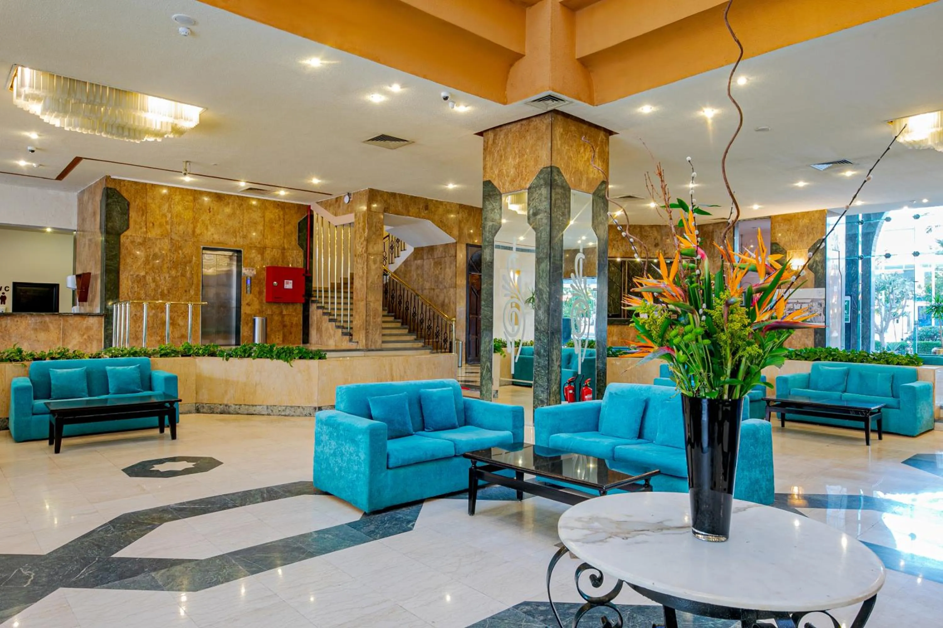 Seating area in Marlin Inn Azur Resort