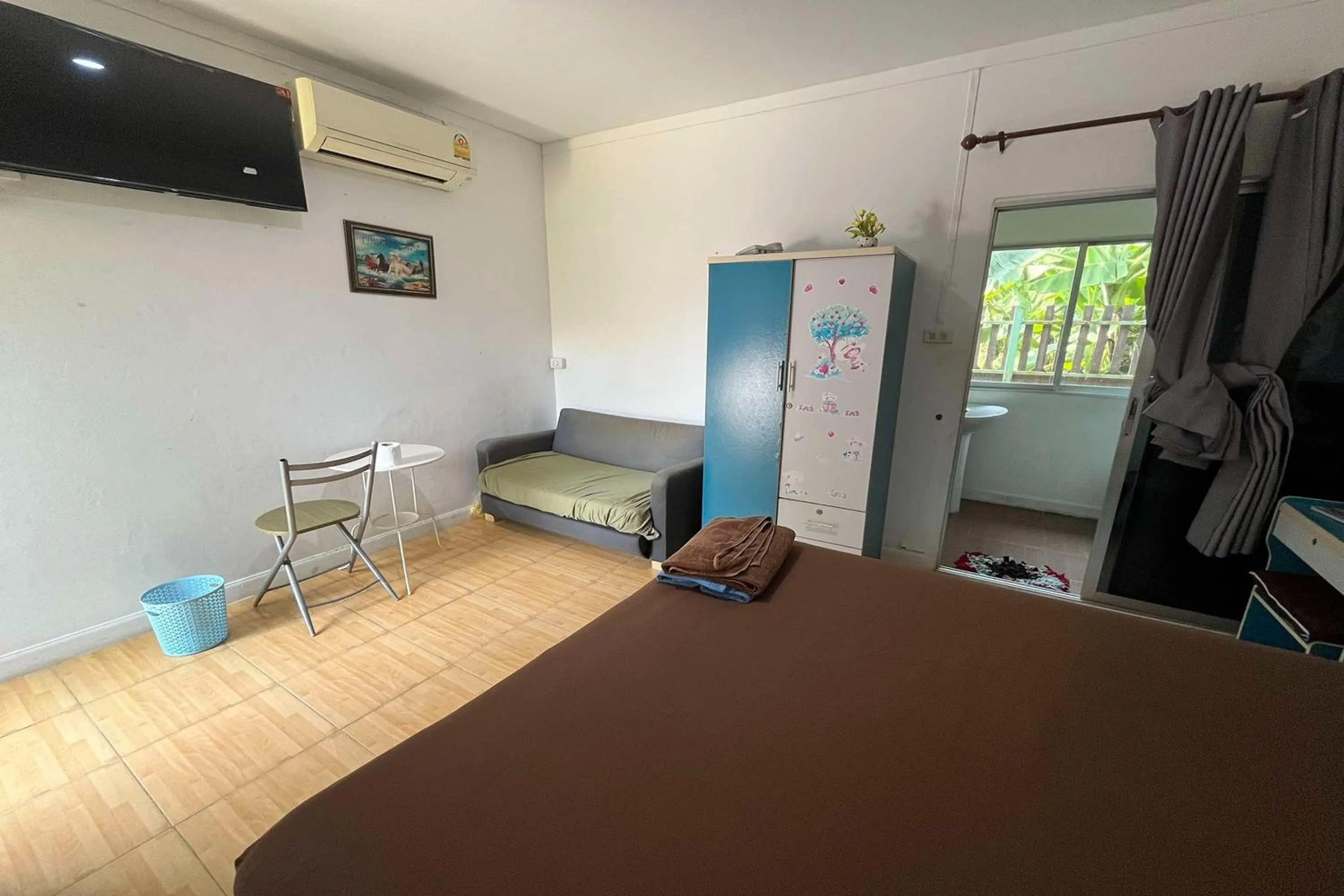 Bed in Ruai Thong Pong Pai Resort