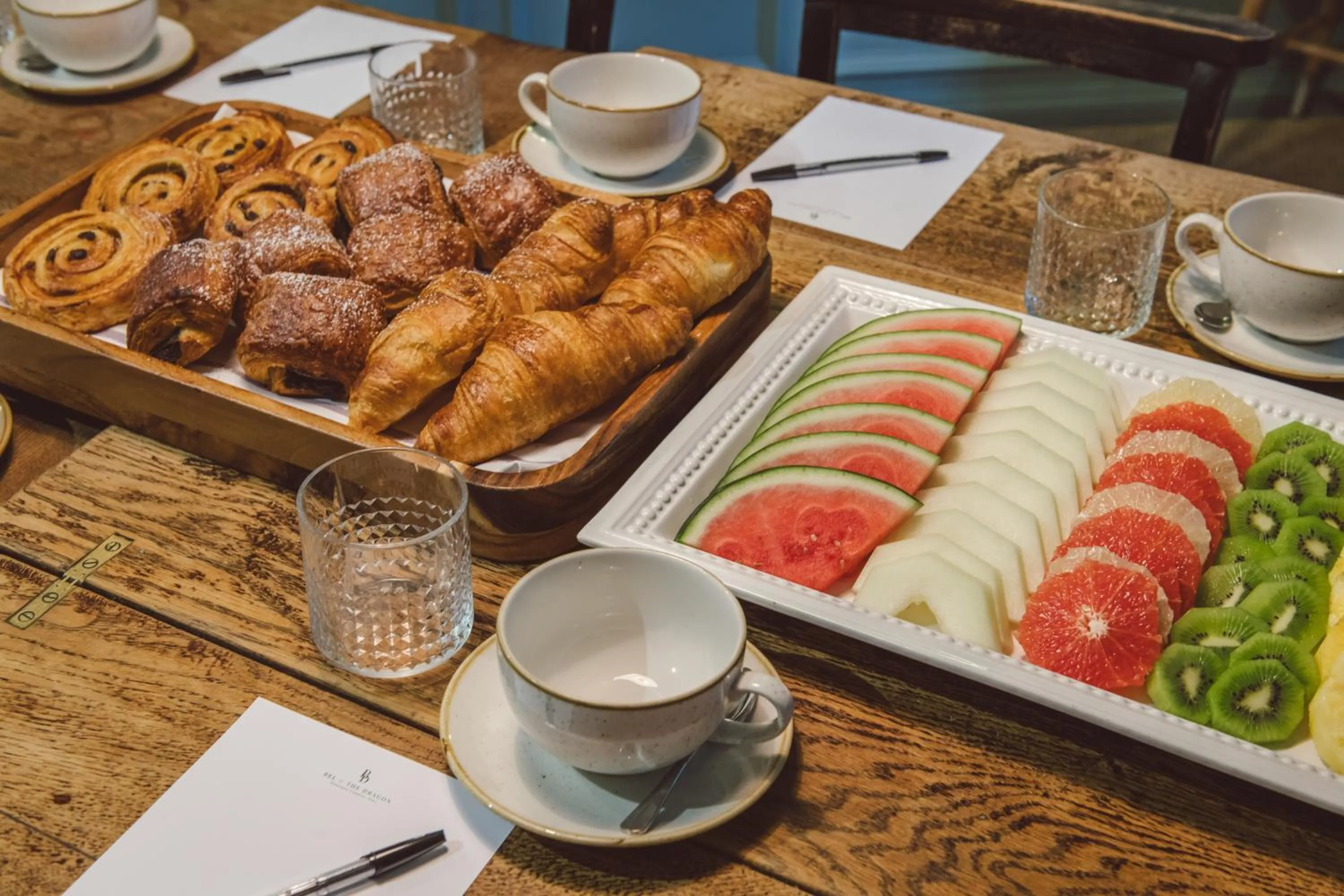 Buffet breakfast in Bel And The Dragon-Churt