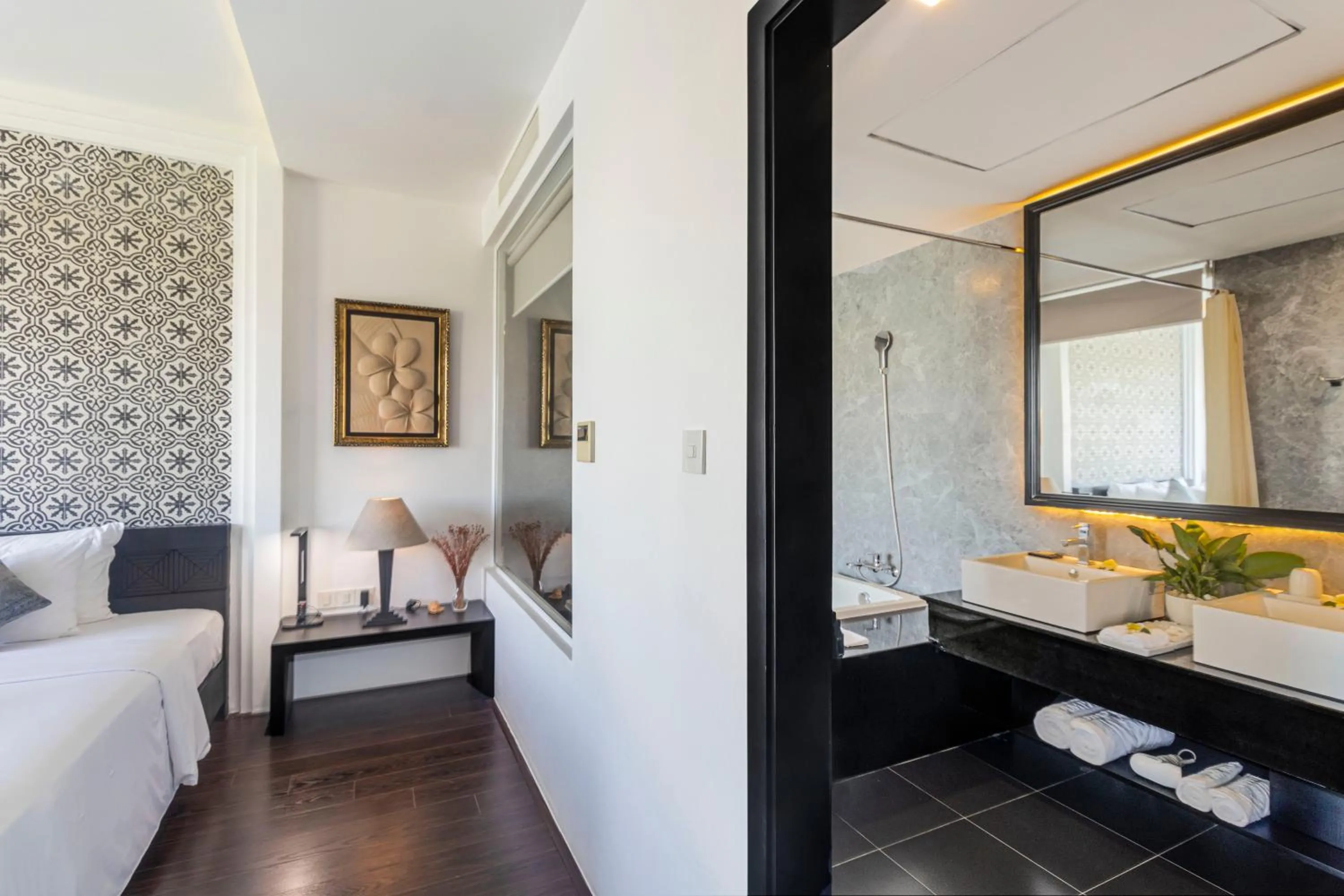 Floor plan, Bed in Champa Island Nha Trang - Resort Hotel & Spa