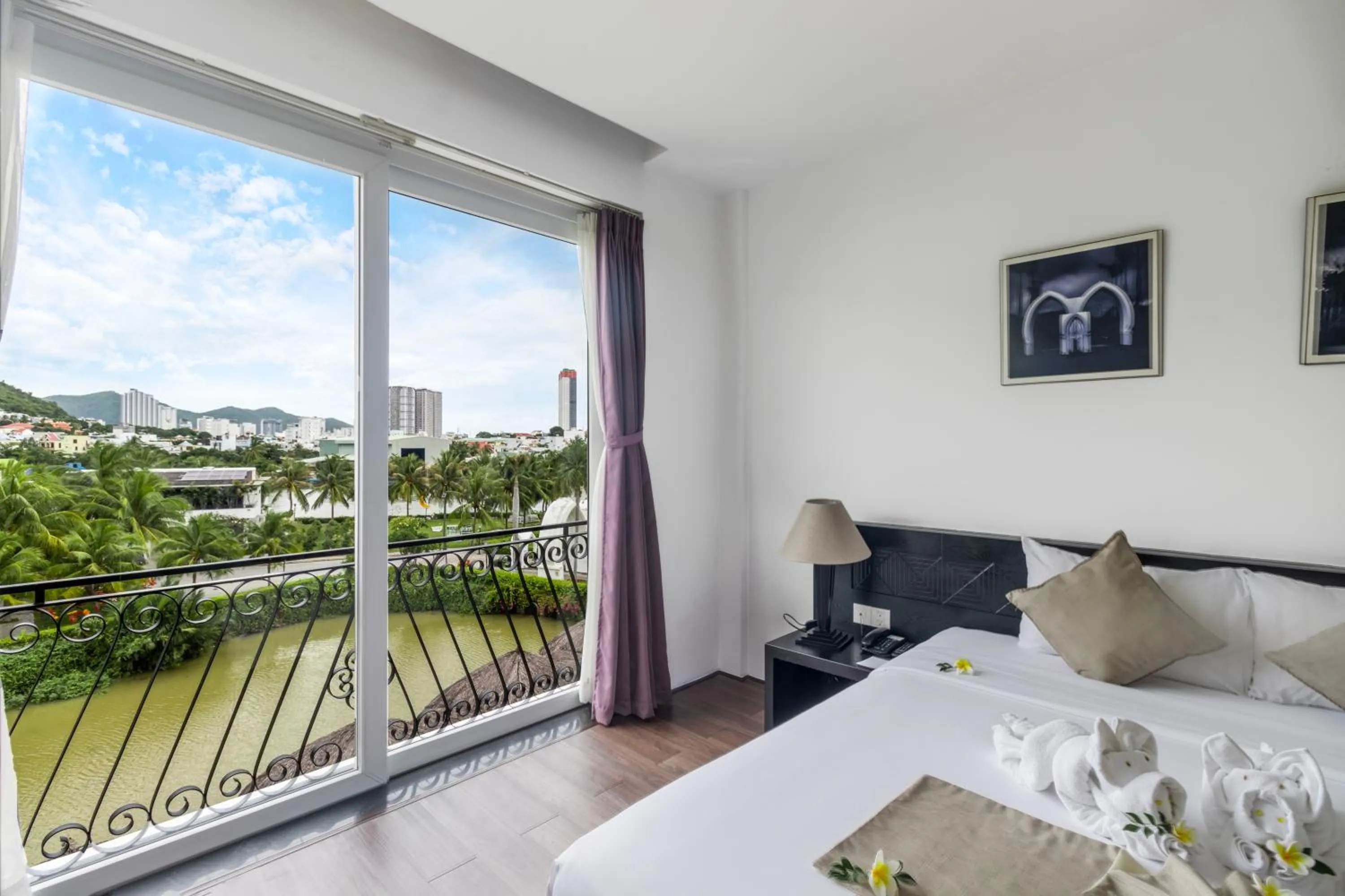 View (from property/room), Bed in Champa Island Nha Trang - Resort Hotel & Spa