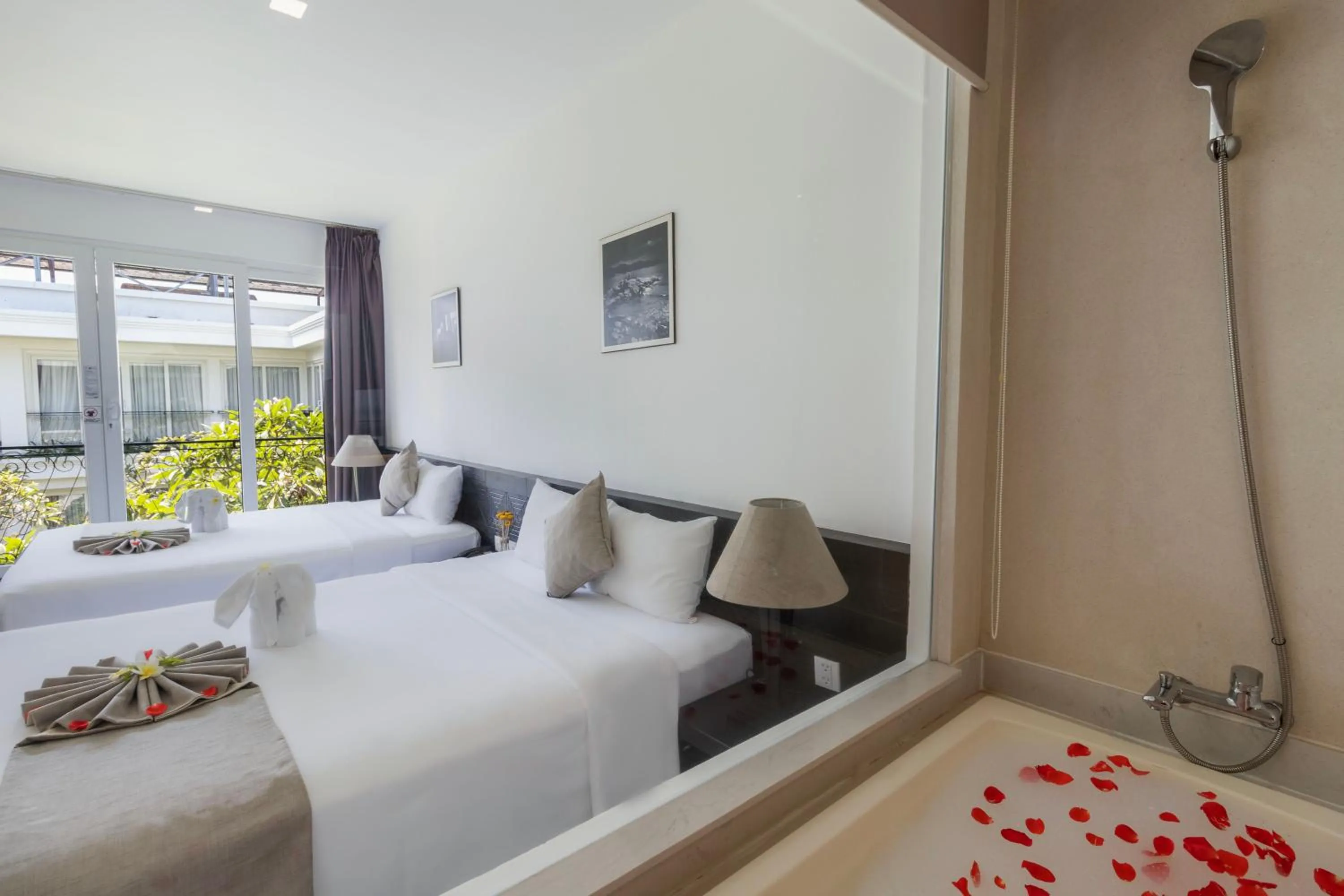 Bathroom, Bed in Champa Island Nha Trang - Resort Hotel & Spa