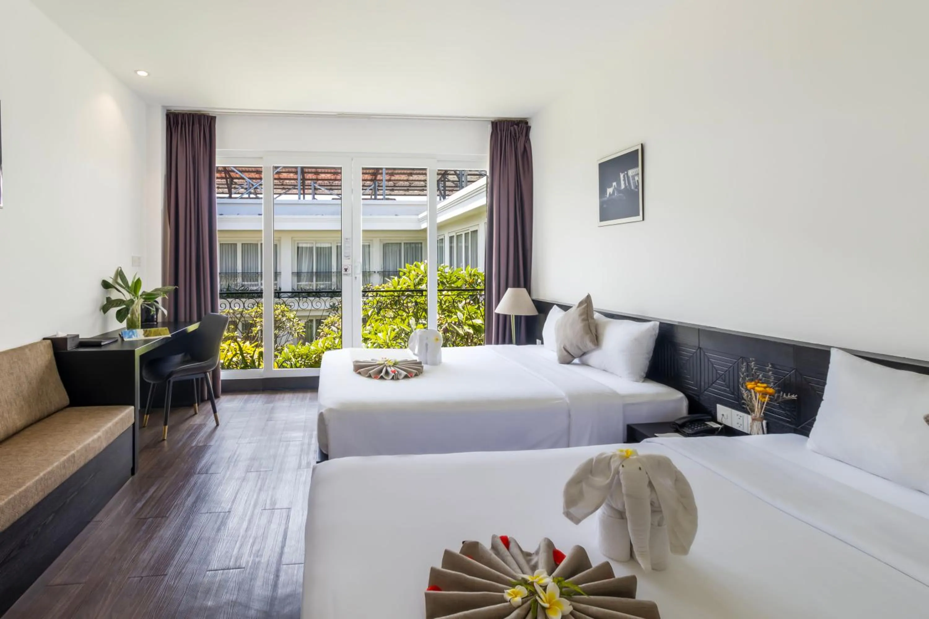 View (from property/room), Bed in Champa Island Nha Trang - Resort Hotel & Spa
