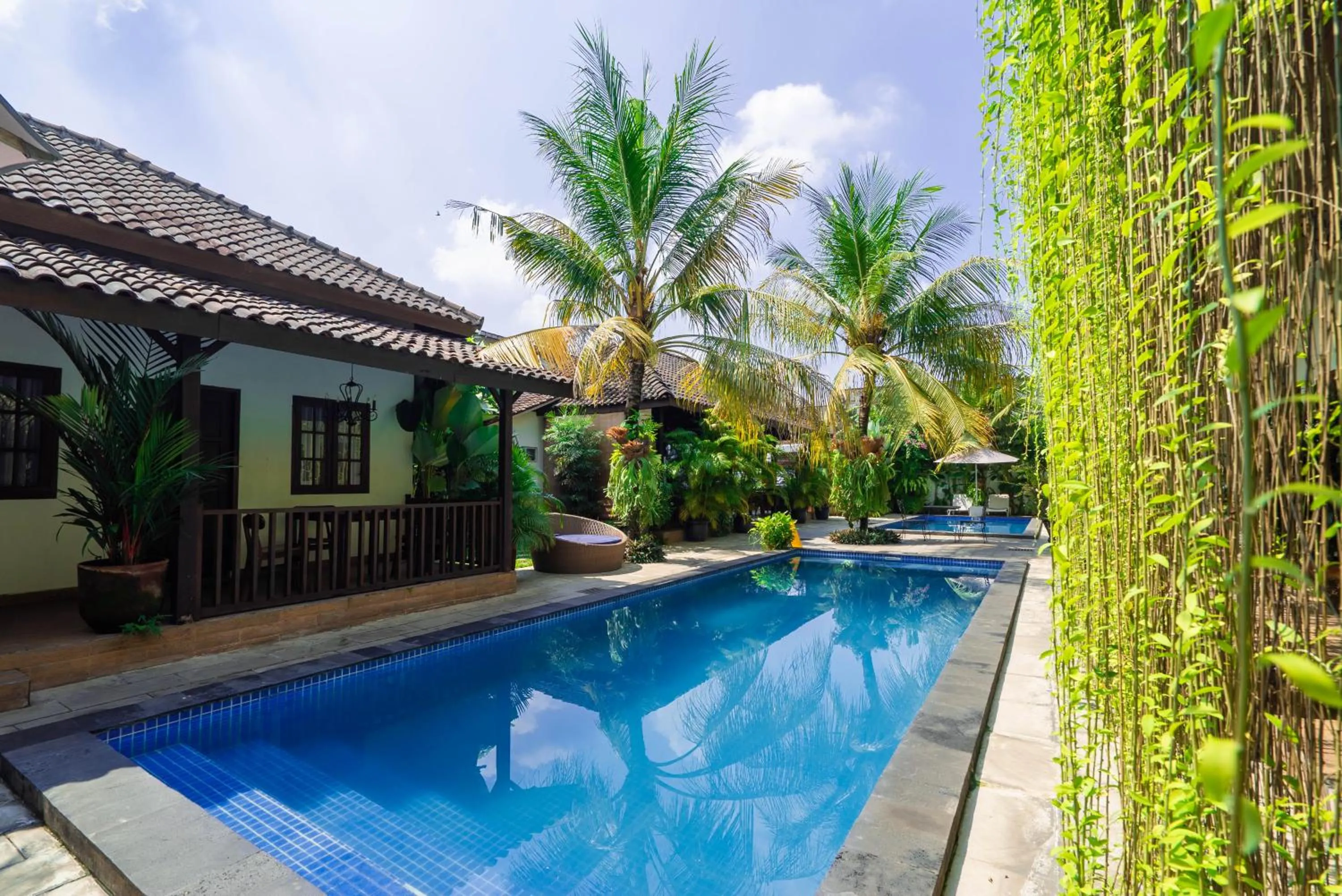 Pool view in La Casa Jogja
