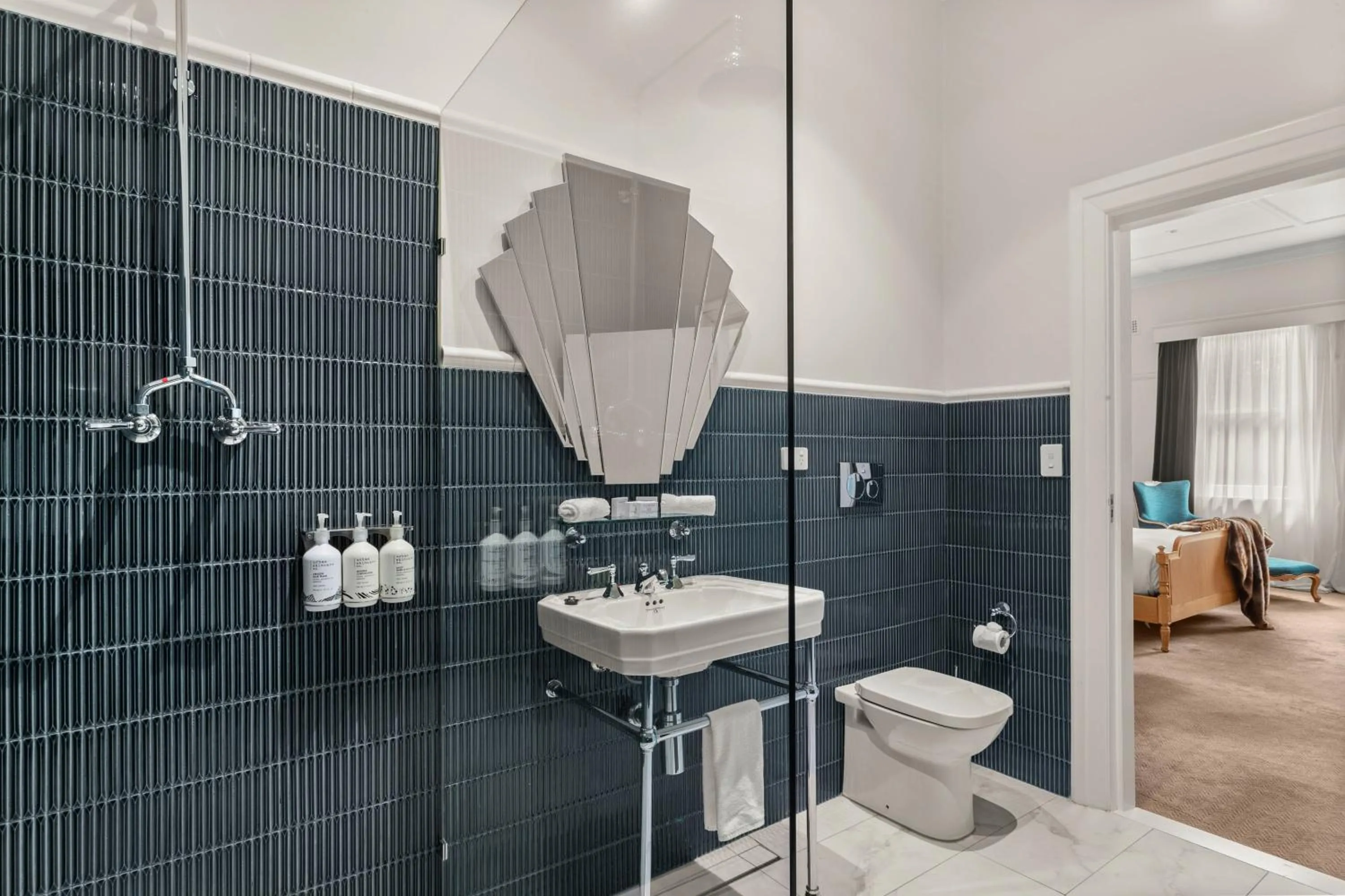 Shower in The Robertson Hotel