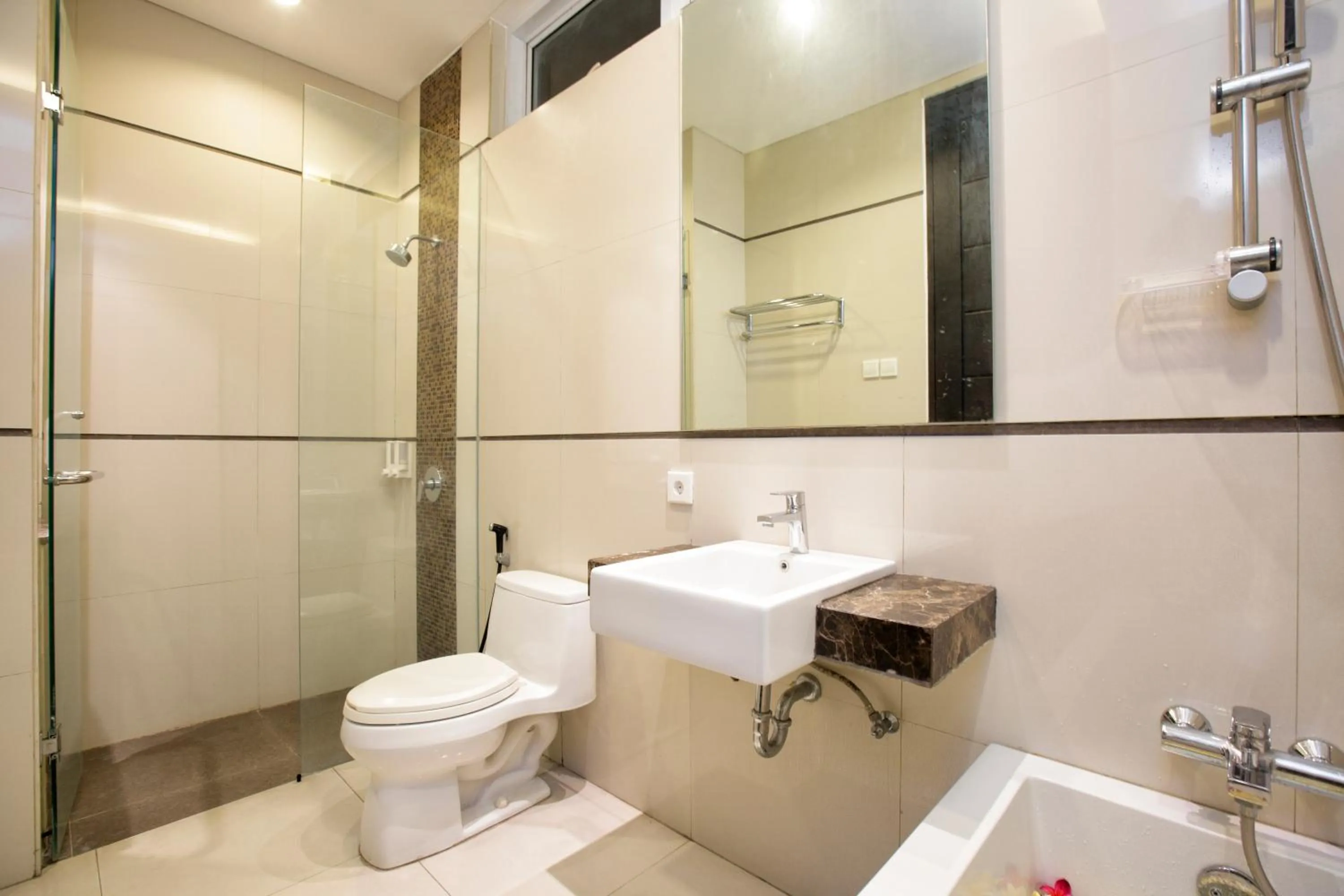 Shower in InKuta Residence and Villa
