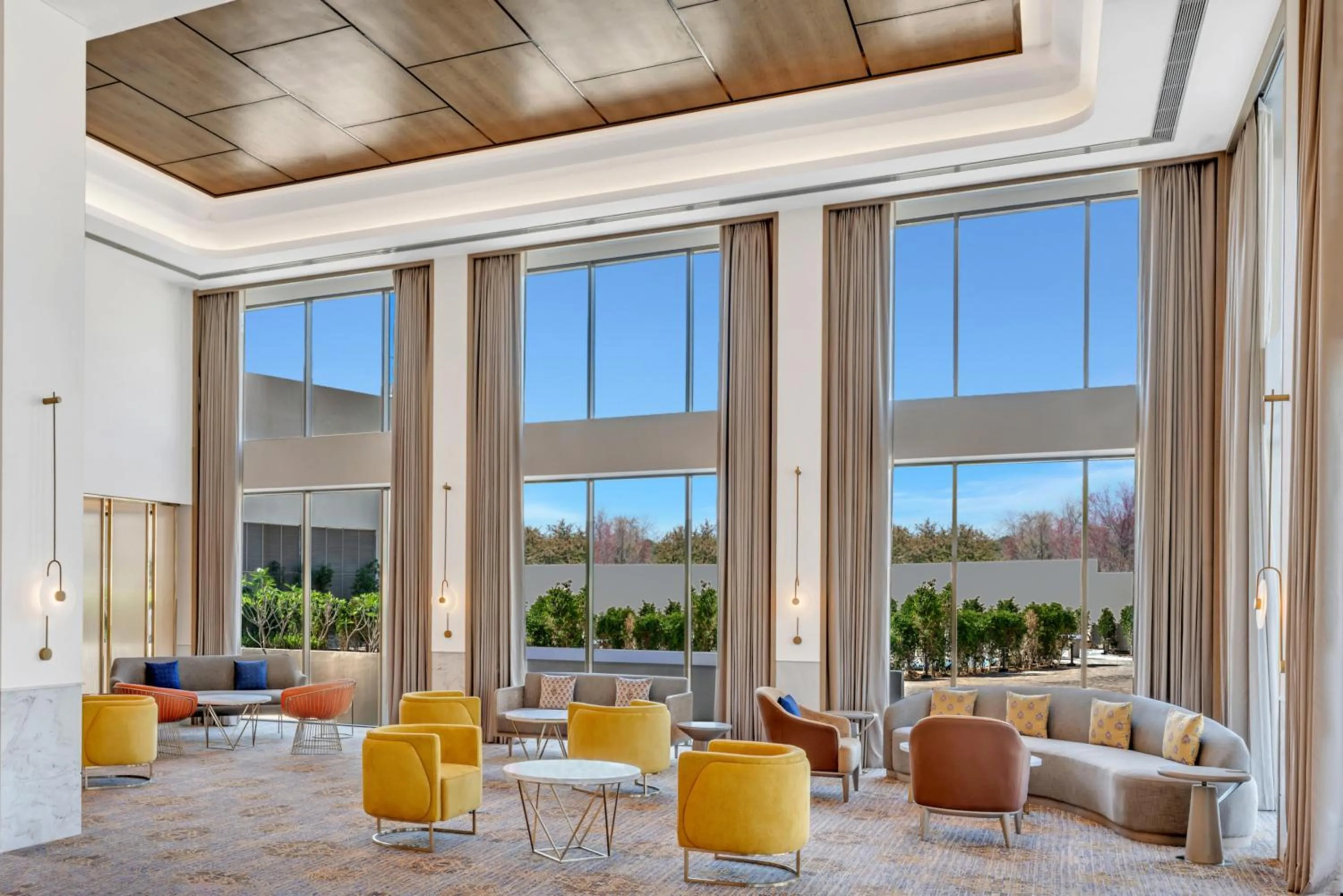 Seating area in Hilton Garden Inn Jabalpur