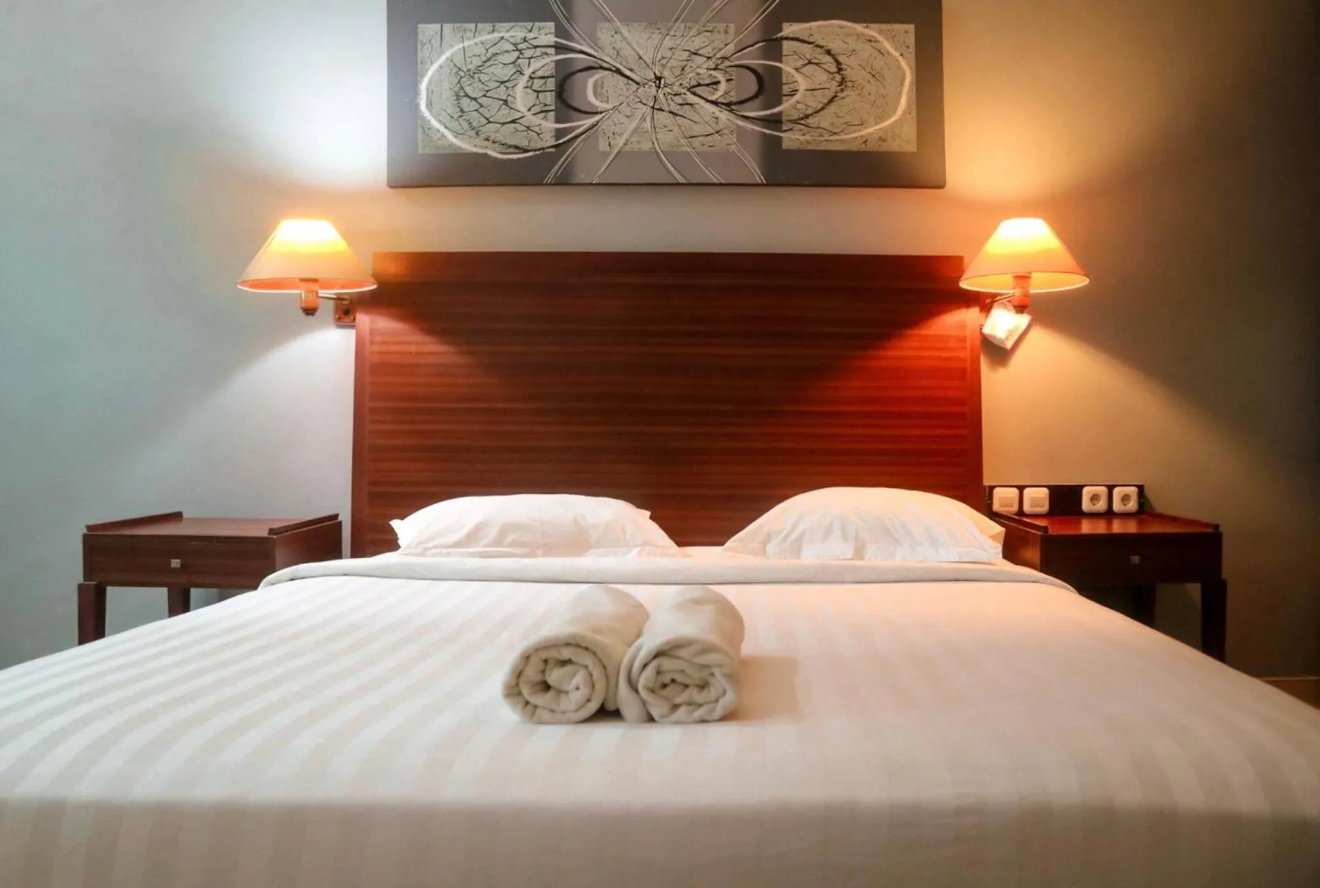 Bed in Hotel Mariat Sorong