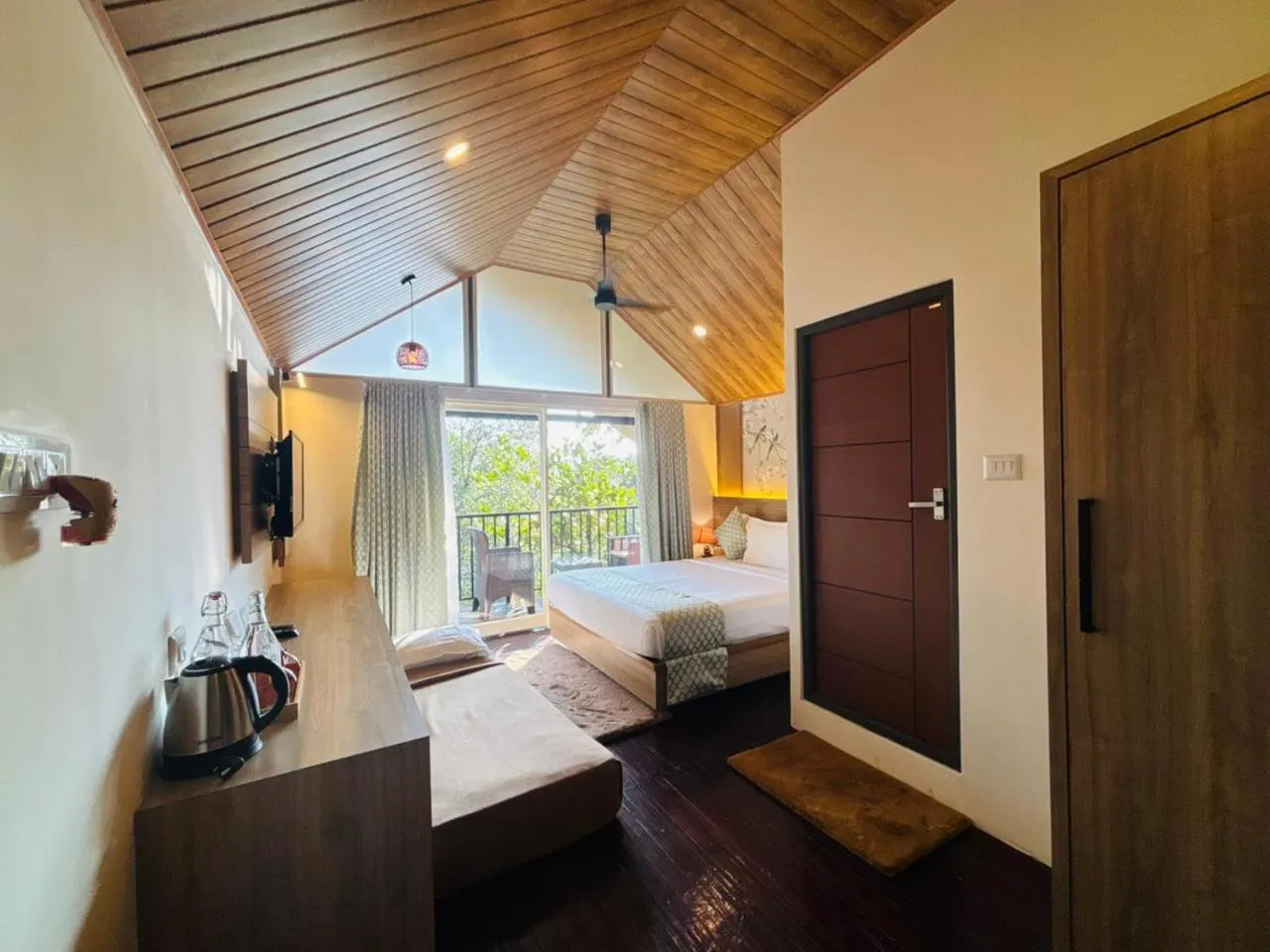 View (from property/room), Bed in Bamboo Dale Resort & Spa Munnar by Stride