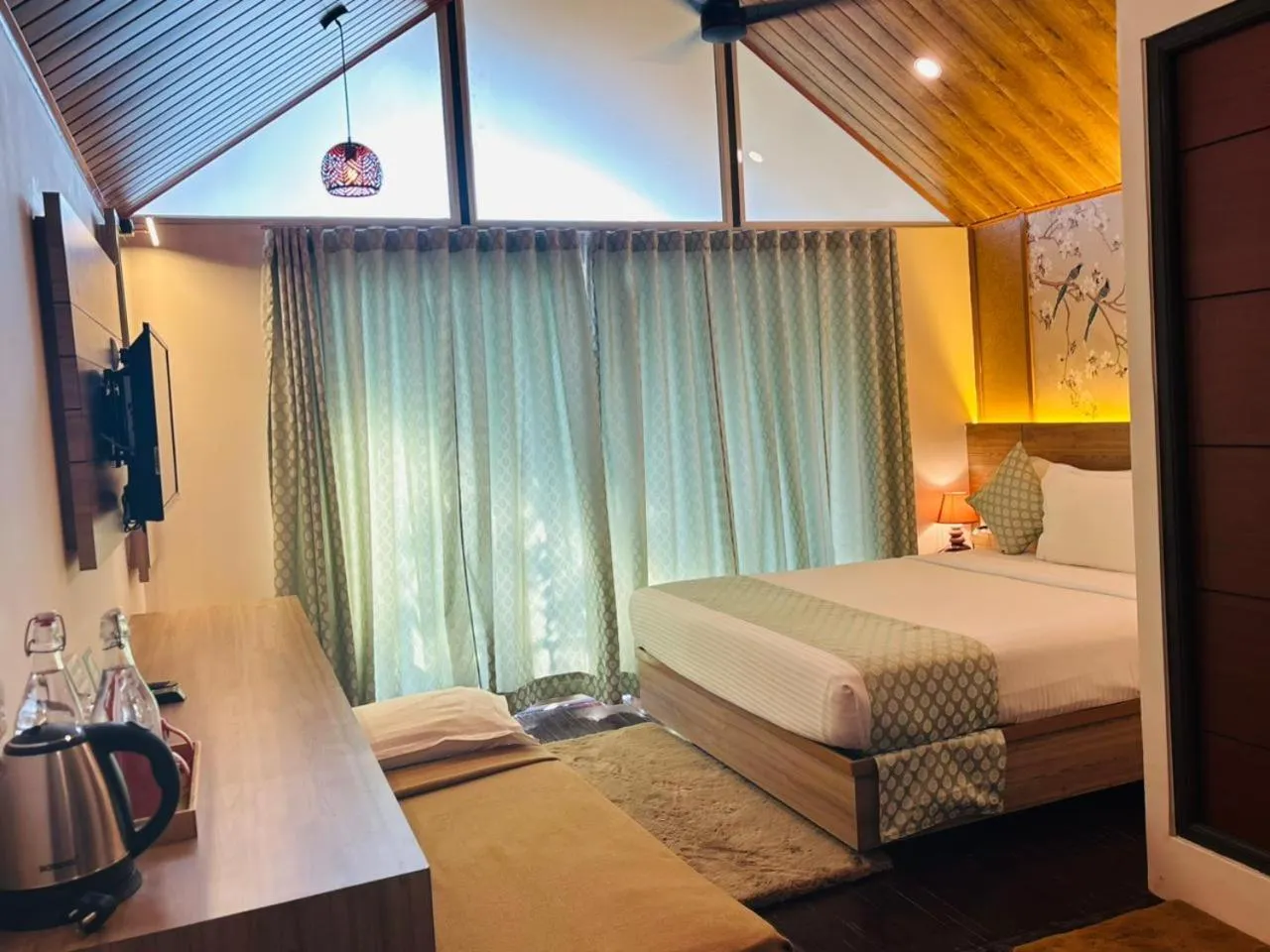 View (from property/room), Bed in Bamboo Dale Resort & Spa Munnar by Stride