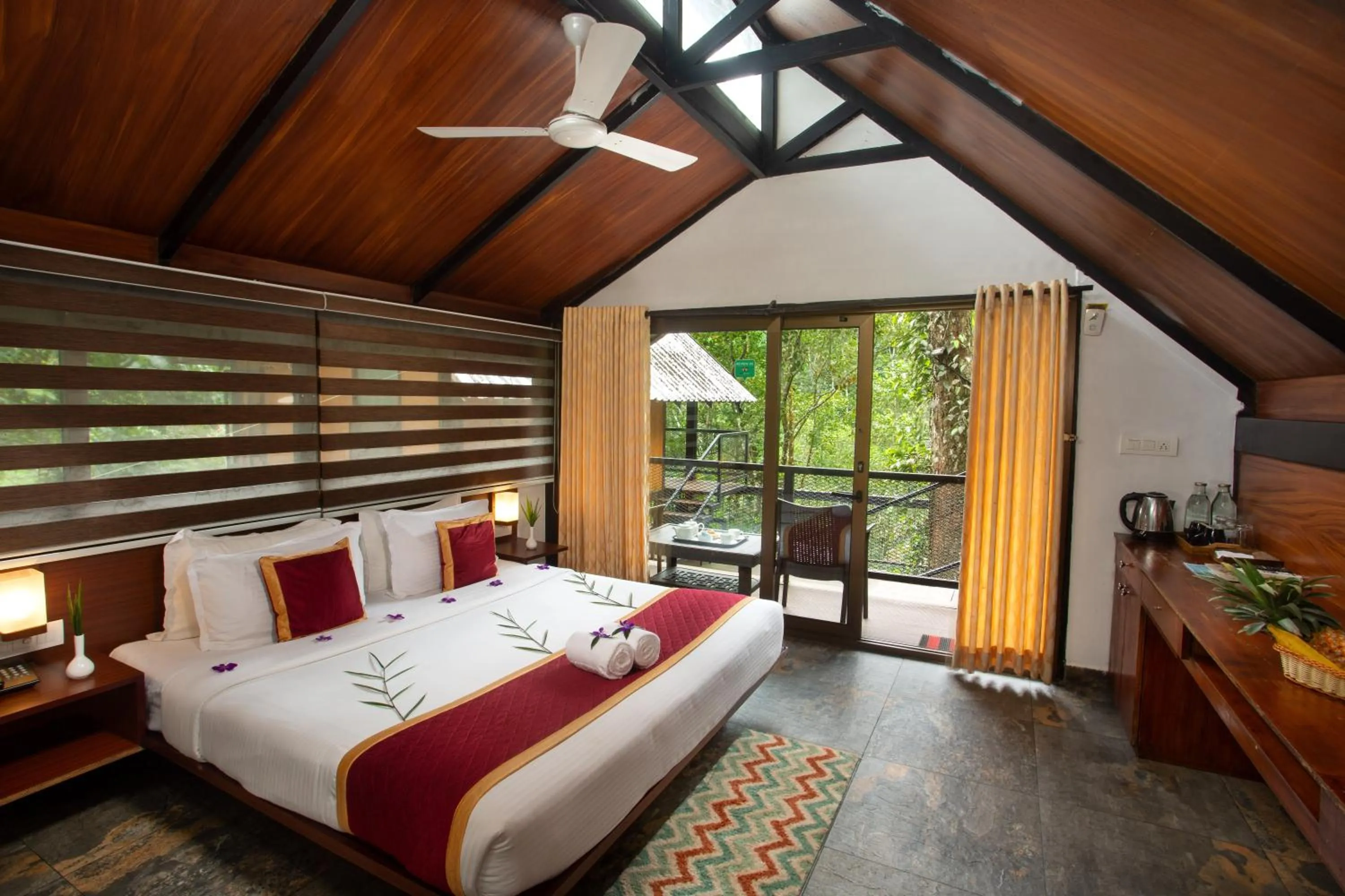 Bedroom, Bed in Bamboo Dale Resort & Spa Munnar by Stride