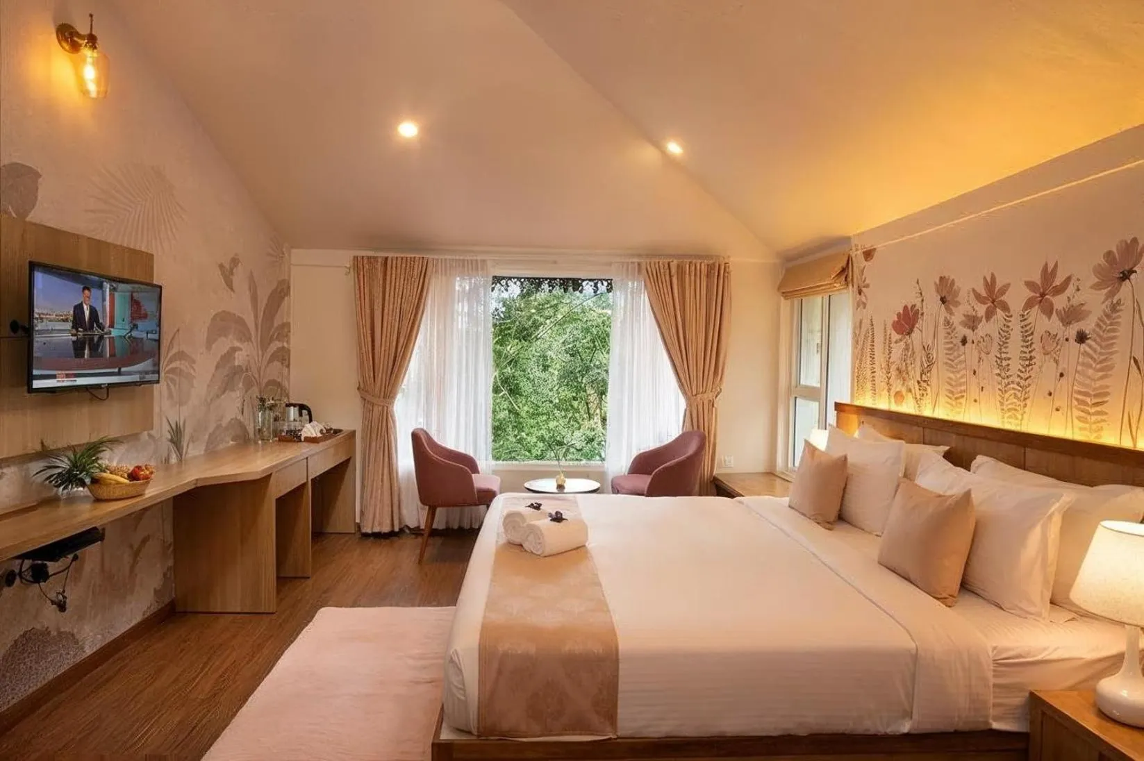 View (from property/room), Bed in Bamboo Dale Resort & Spa Munnar by Stride