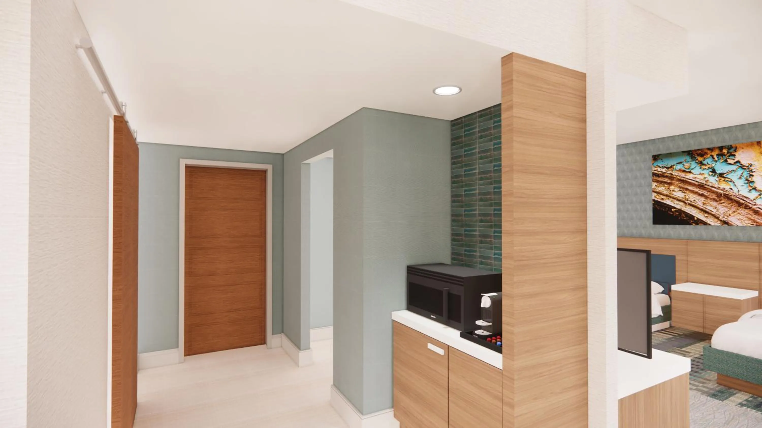 Bedroom in Hilton Garden Inn Dayton Downtown