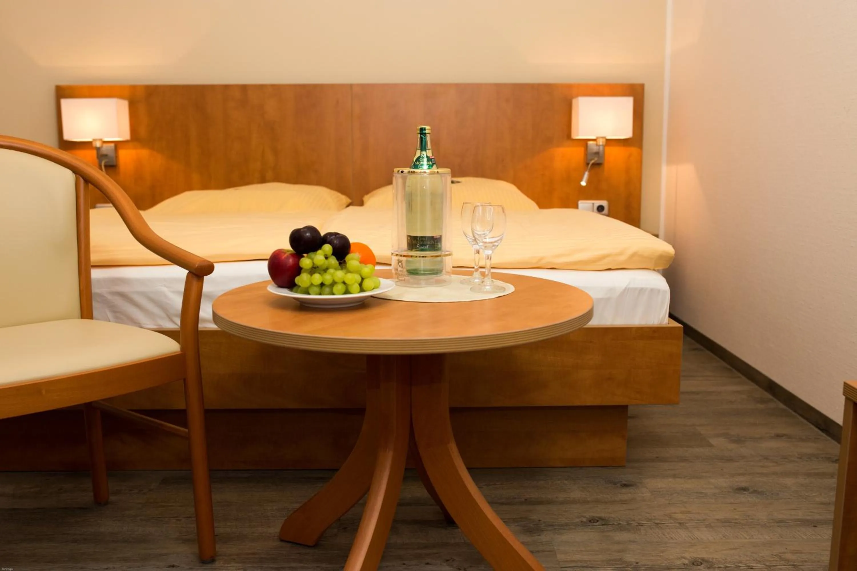 Bed in Hotel Restaurant Lütkebohmert