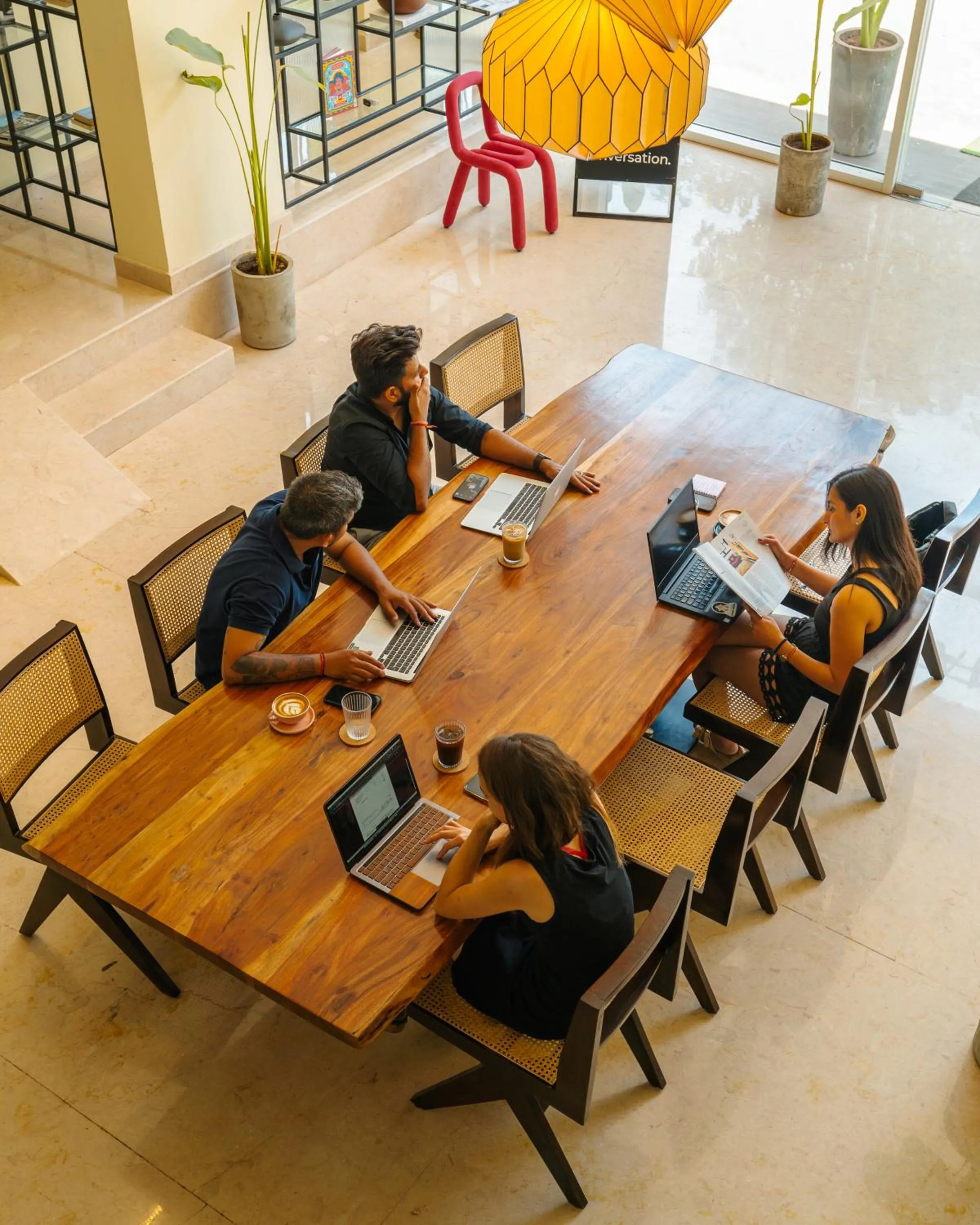 People in Minimalist Panjim