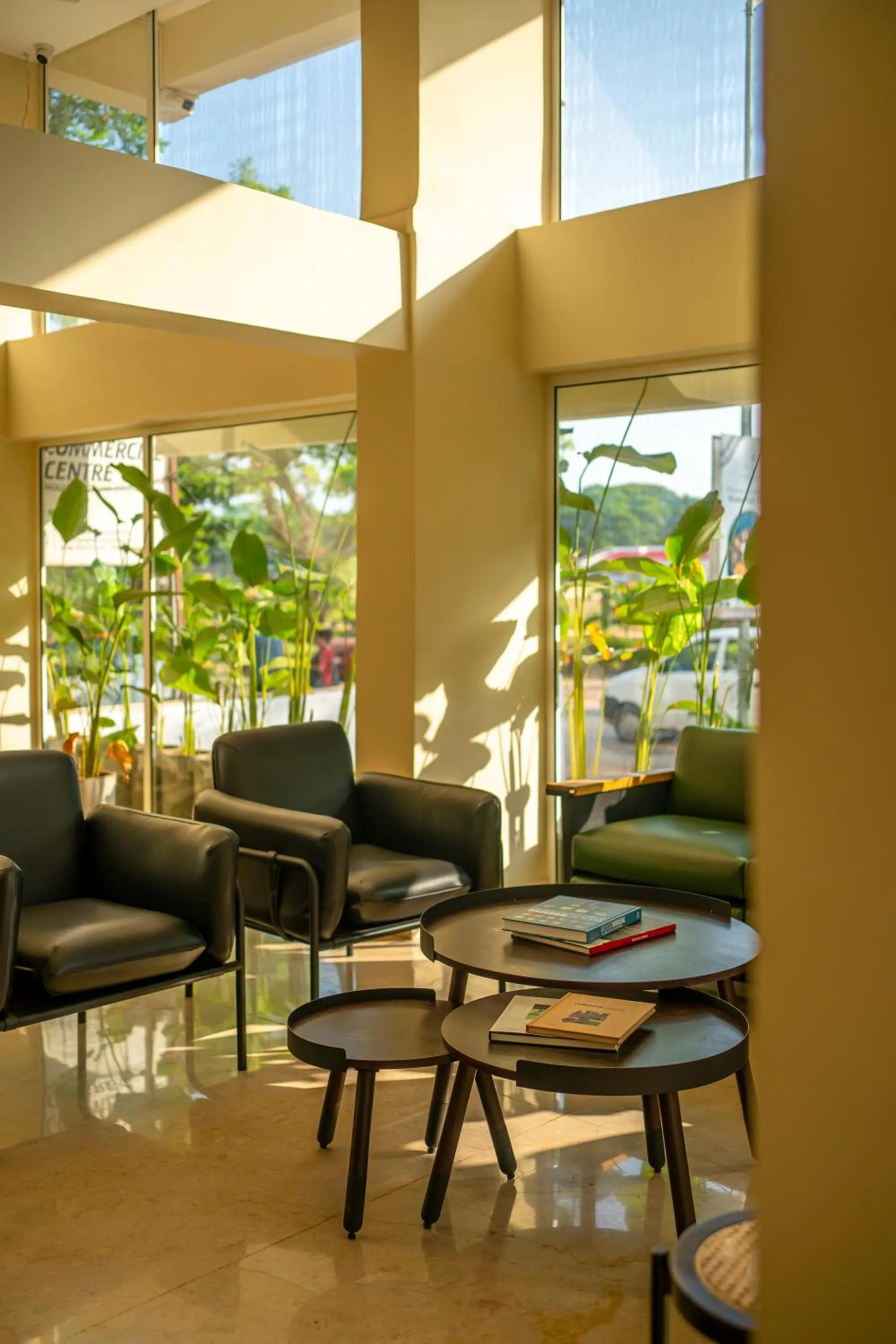 Seating area in Minimalist Panjim