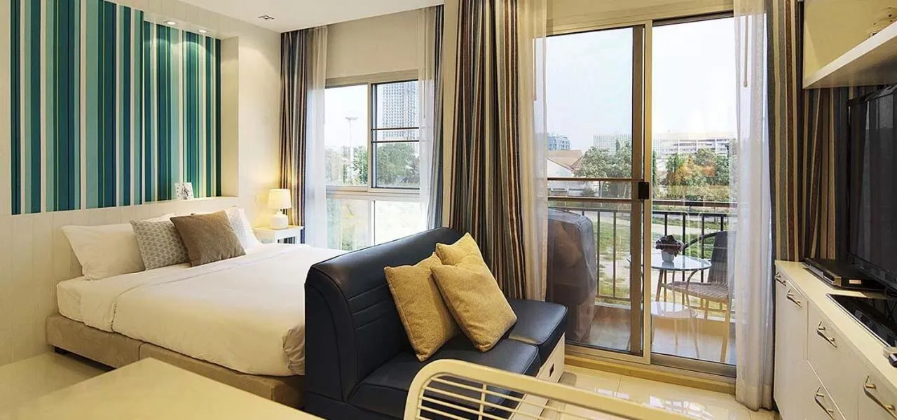 Bed in The Gallery Jomtien Beach Pattaya Boutique condo