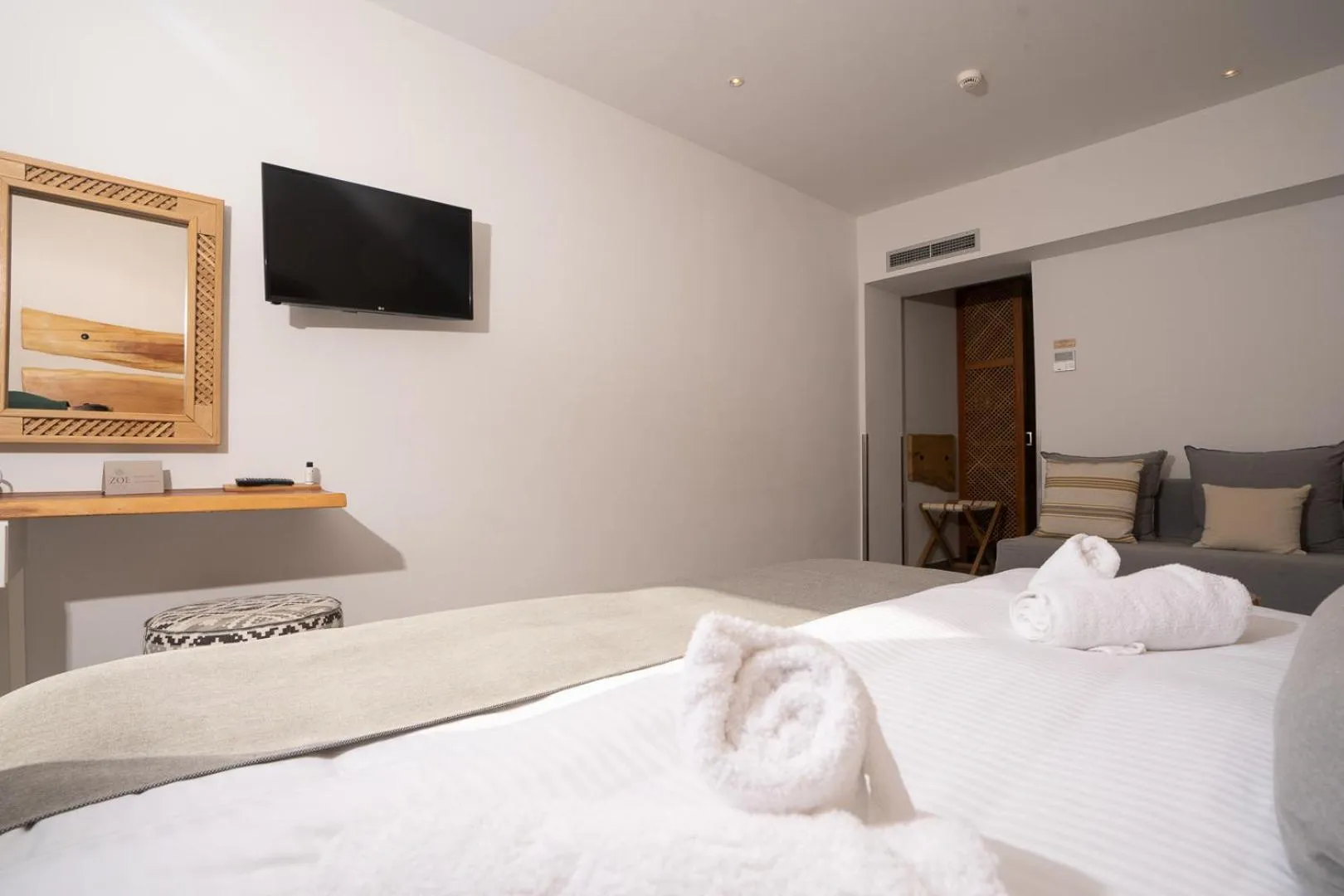 TV and multimedia, Bed in Zoe Seaside Resort