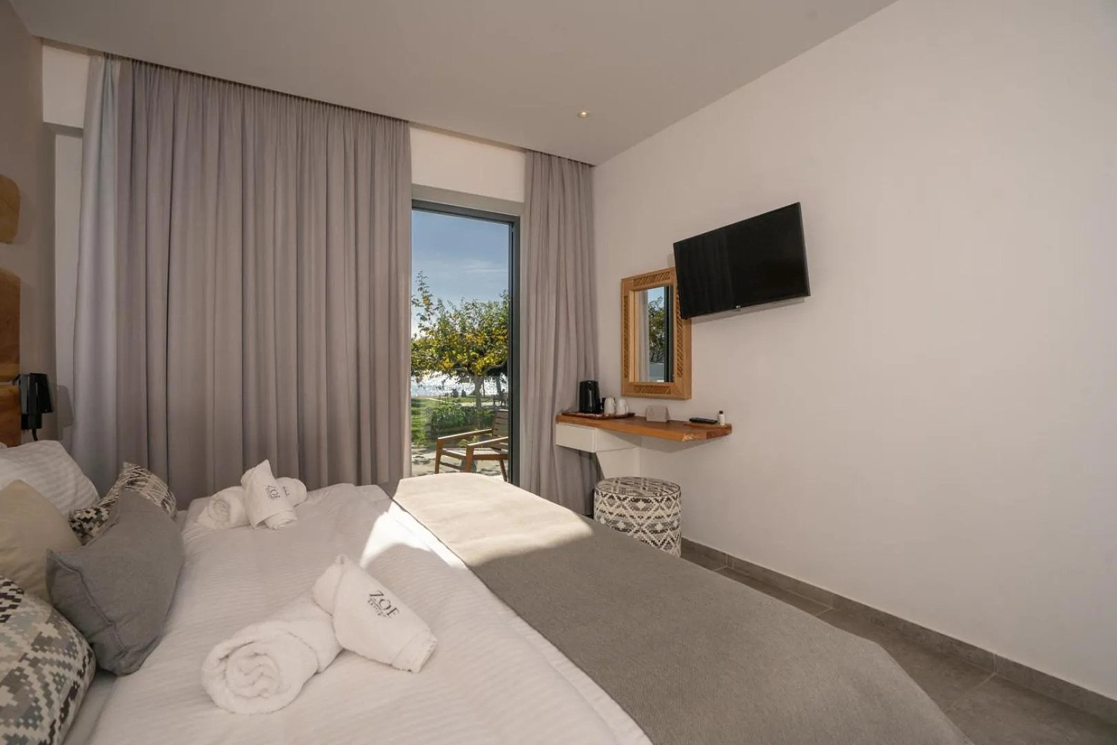 TV and multimedia, Bed in Zoe Seaside Resort