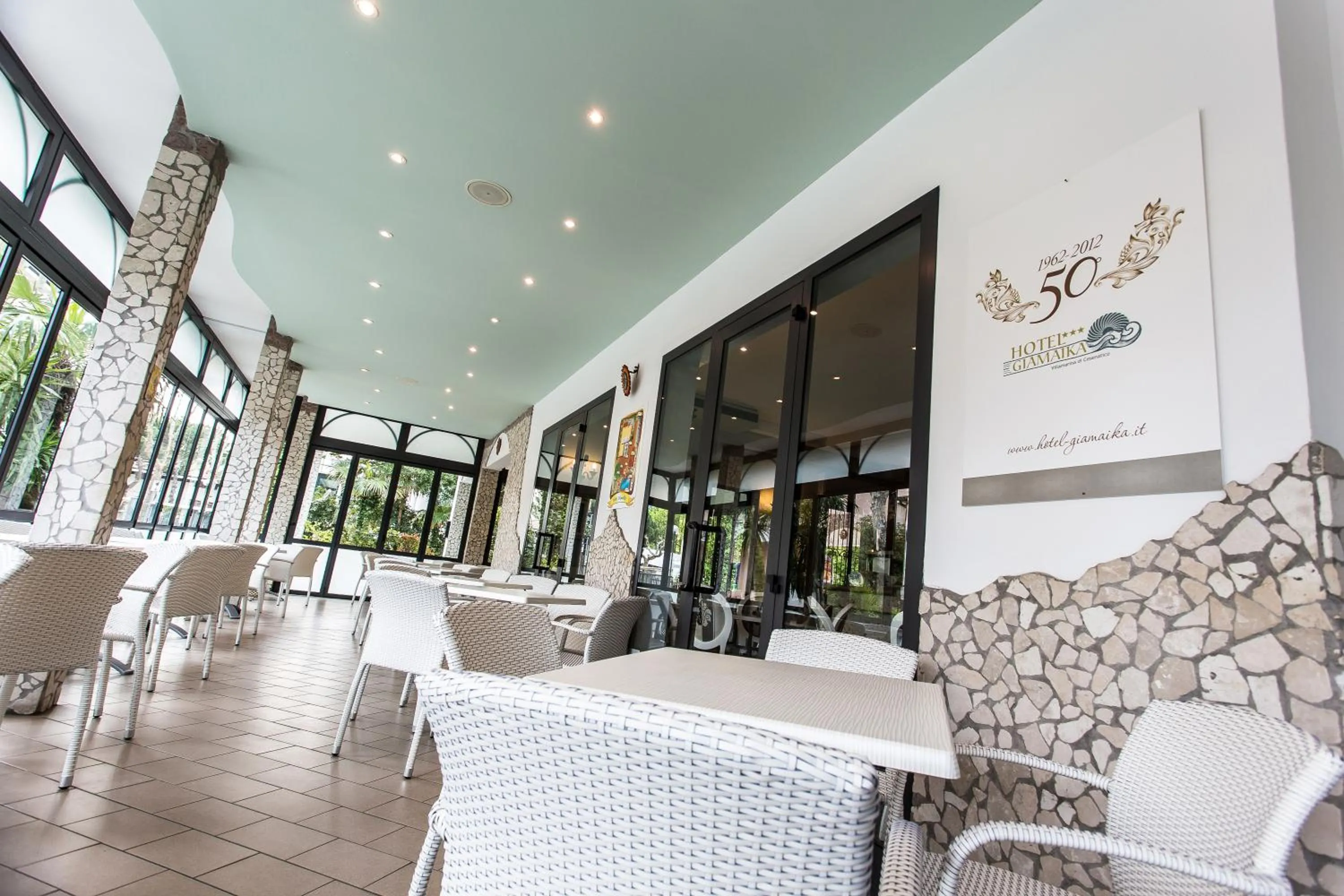 Patio in Hotel Giamaika