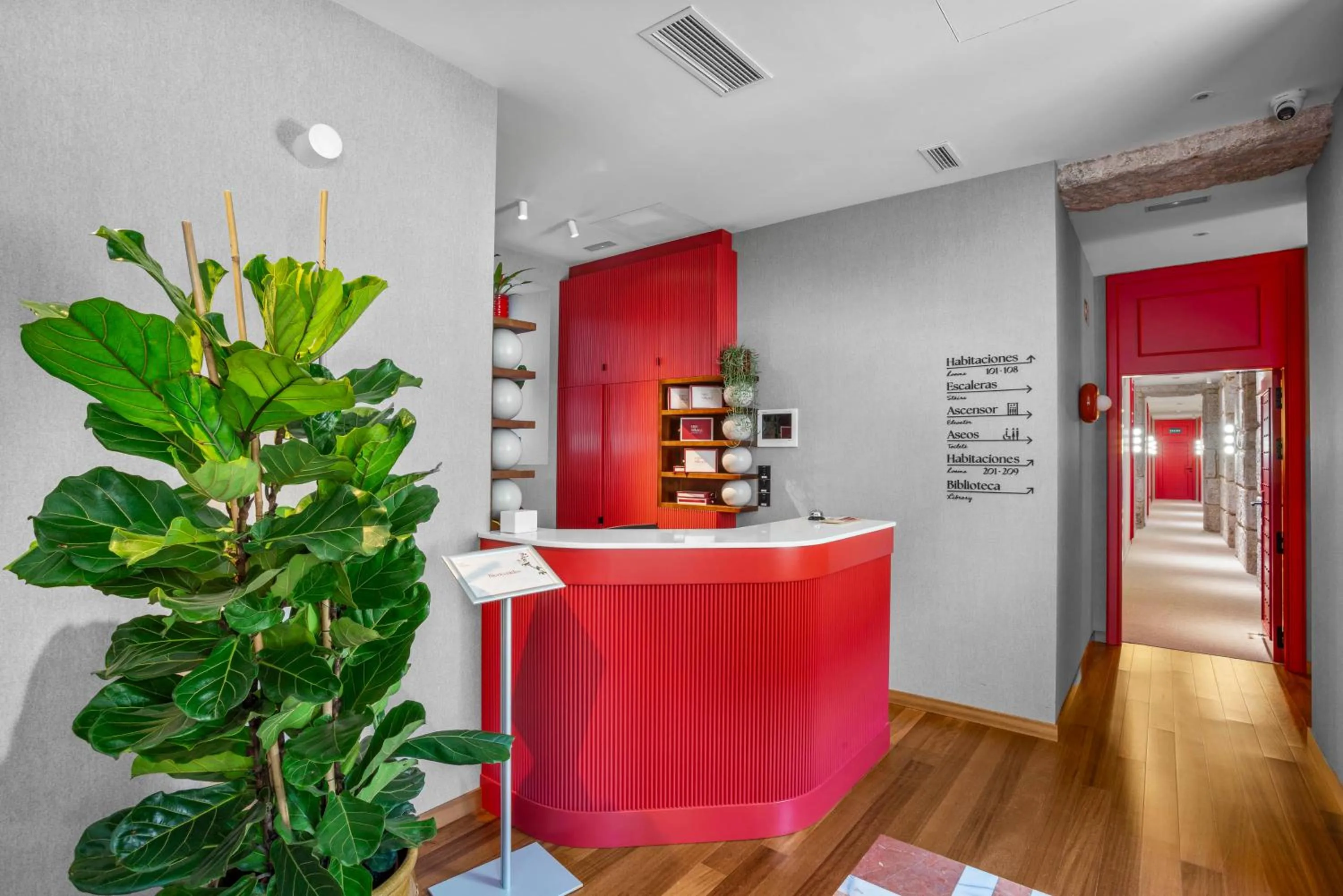 Lobby or reception in Hotel Boutique Faro Silleiro