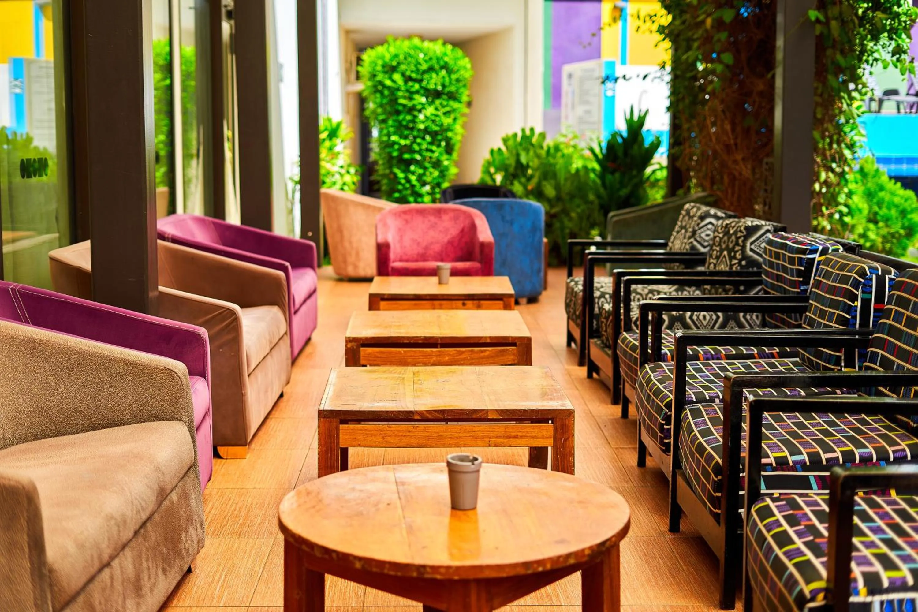 Seating area in ONOMO Hotel Bamako