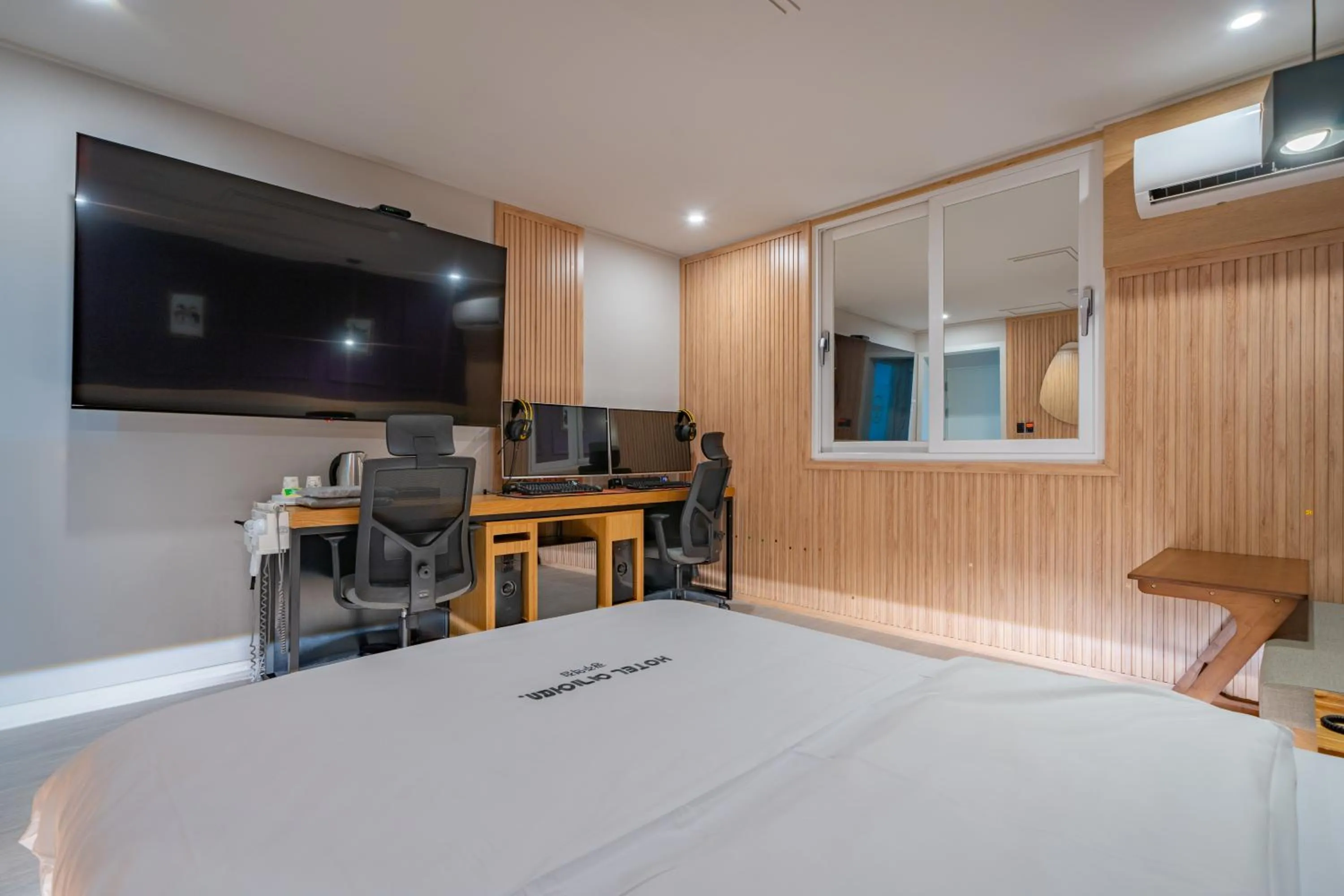 Bed in Hotel Yoegieottae Gwangju Station