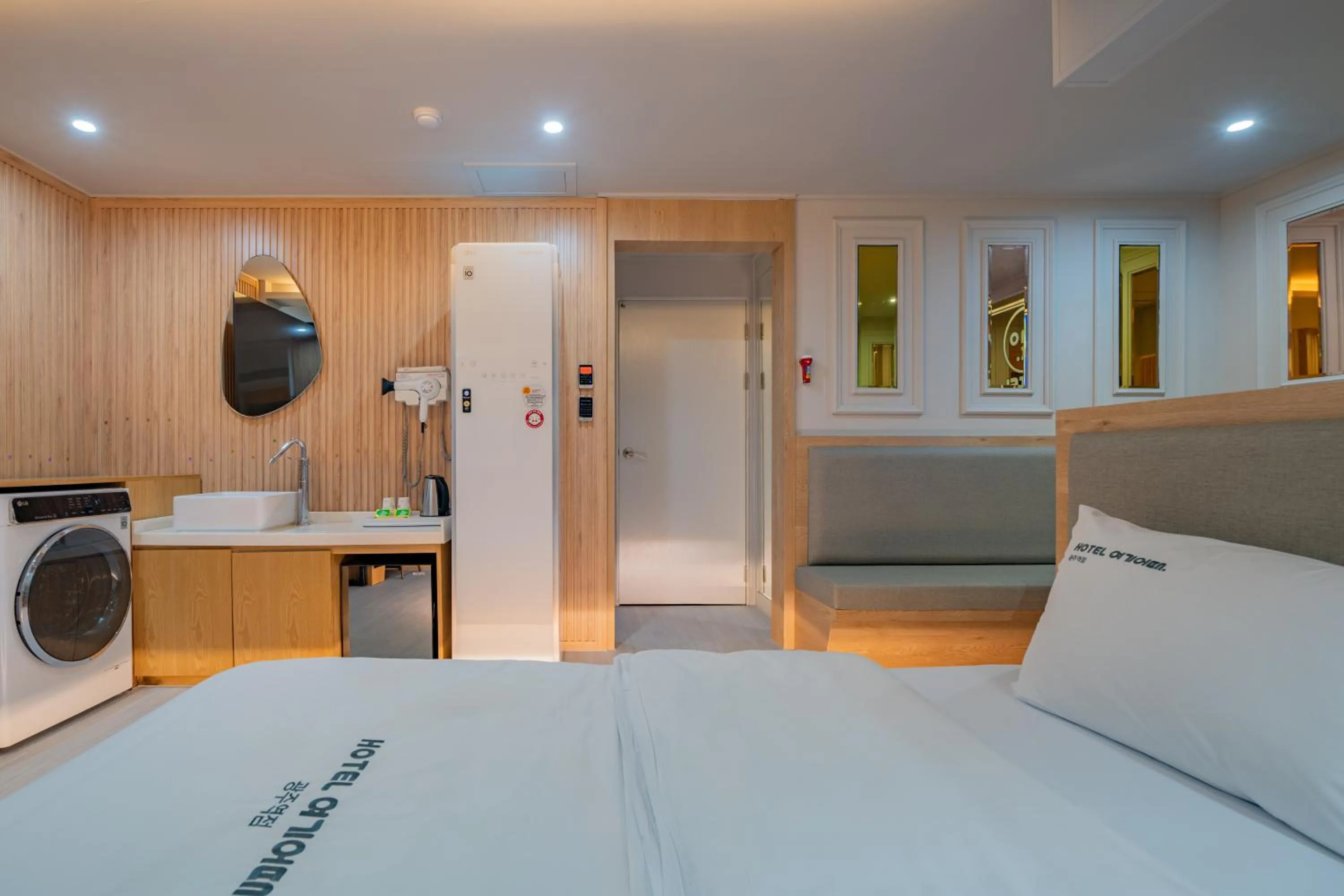 Bed in Hotel Yoegieottae Gwangju Station