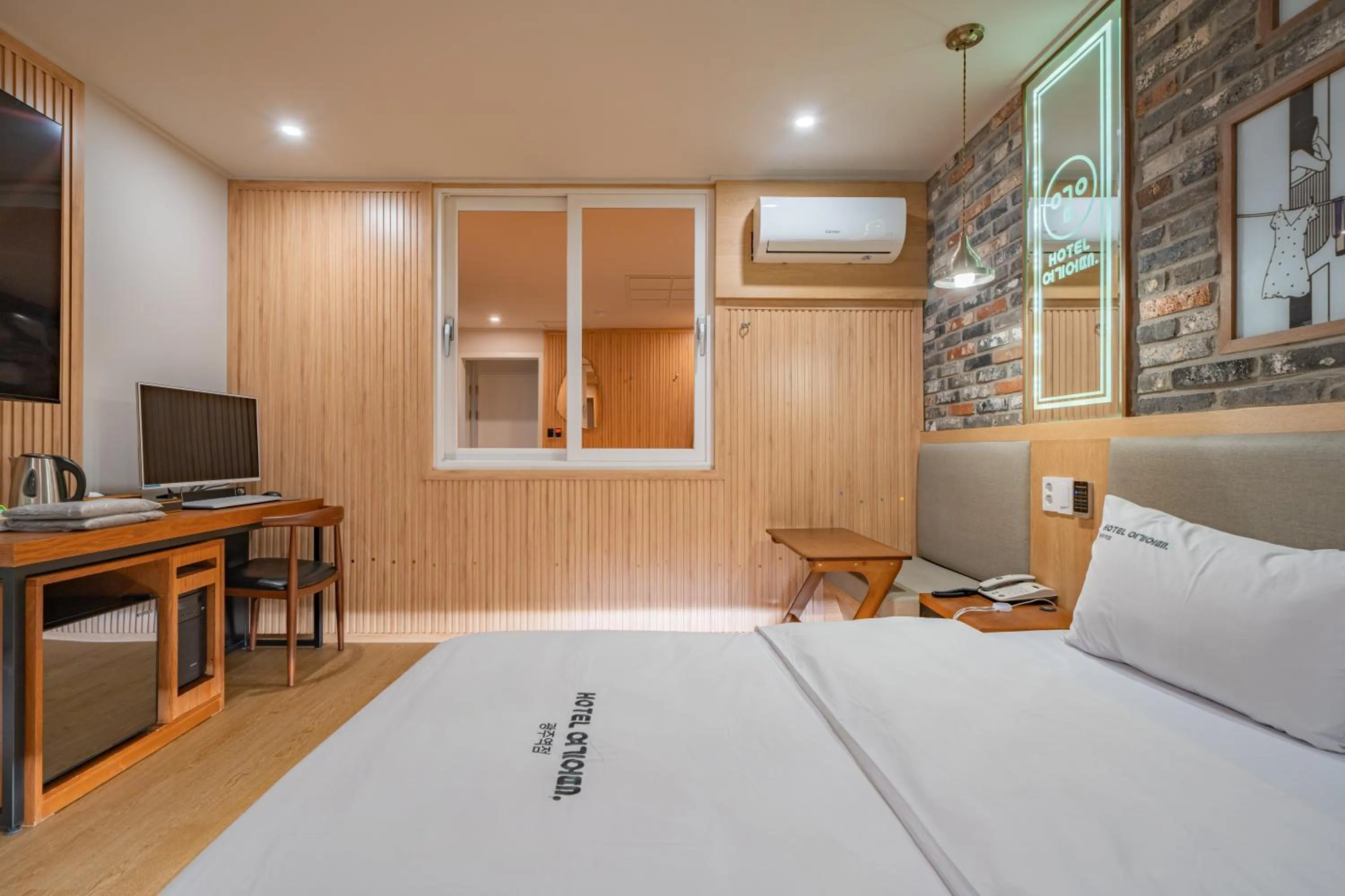 Bed in Hotel Yoegieottae Gwangju Station