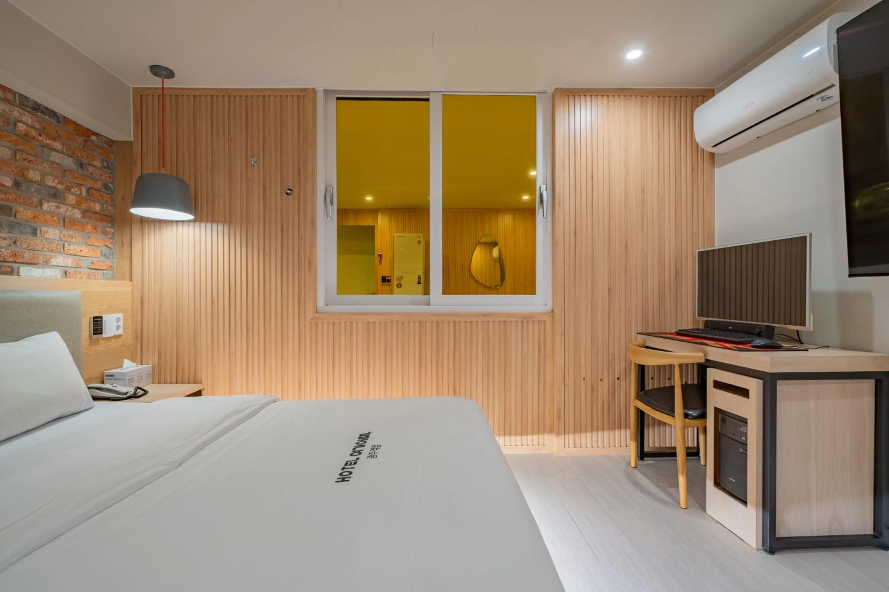 Bed in Hotel Yoegieottae Gwangju Station