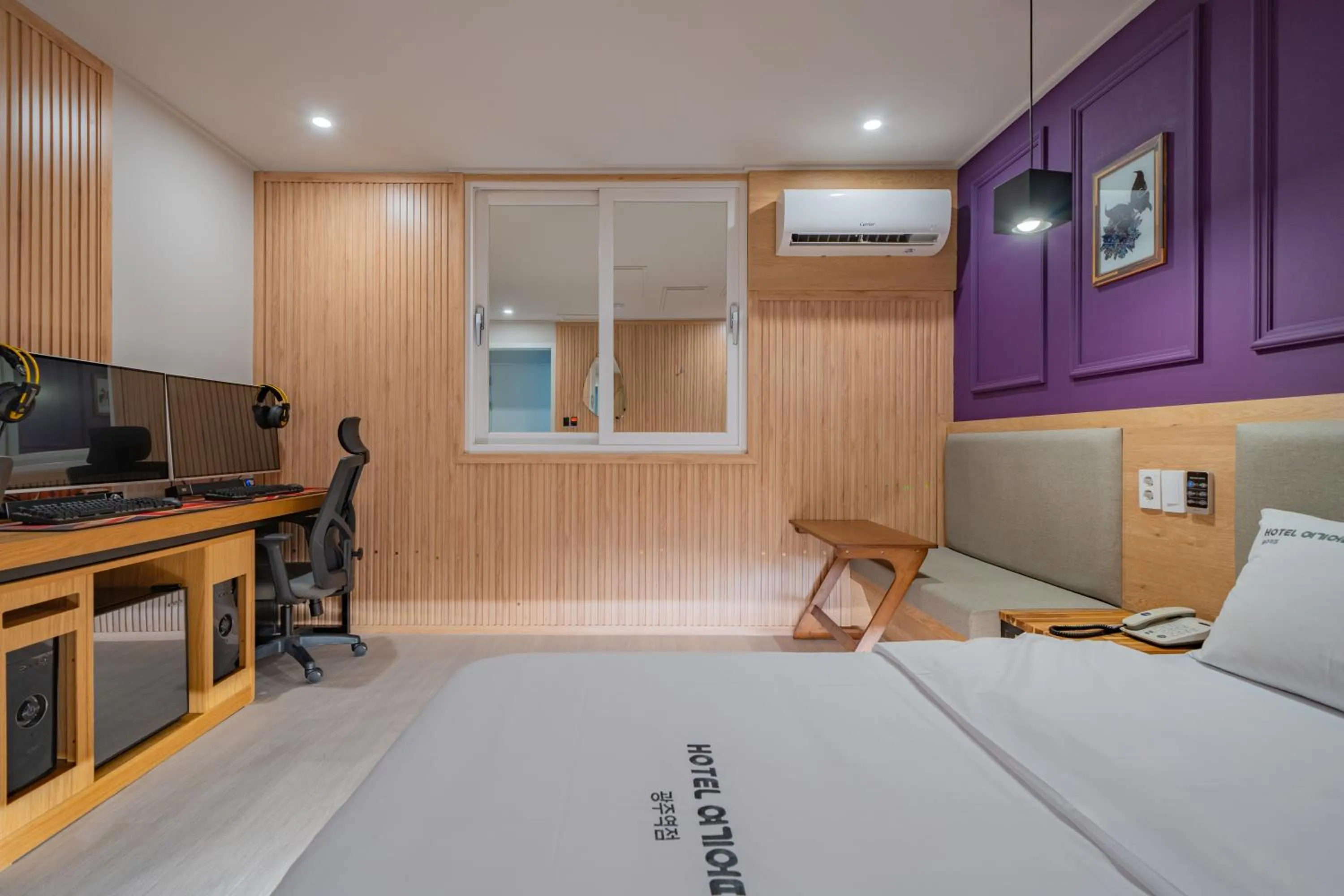 Bed in Hotel Yoegieottae Gwangju Station