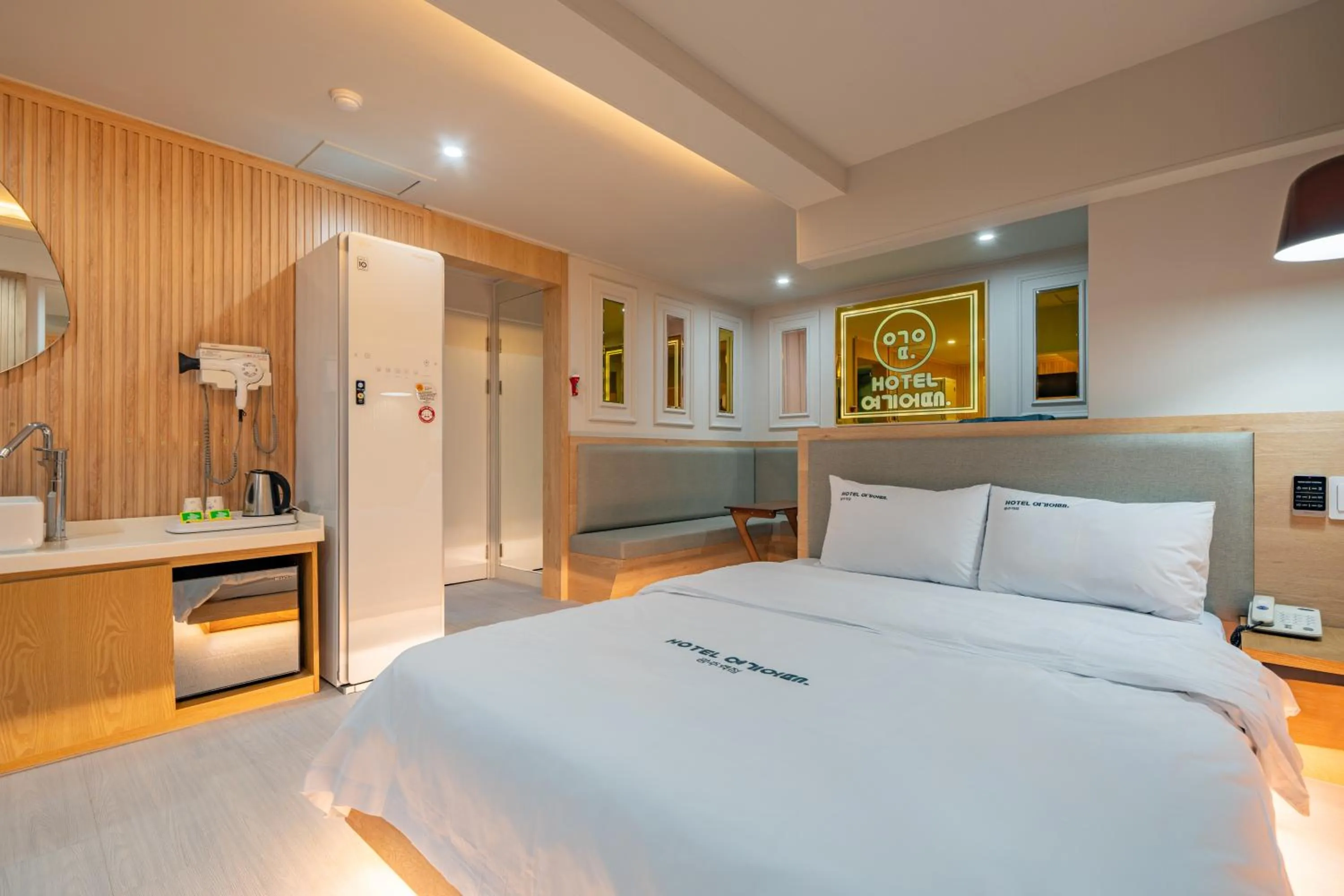 Bed in Hotel Yoegieottae Gwangju Station