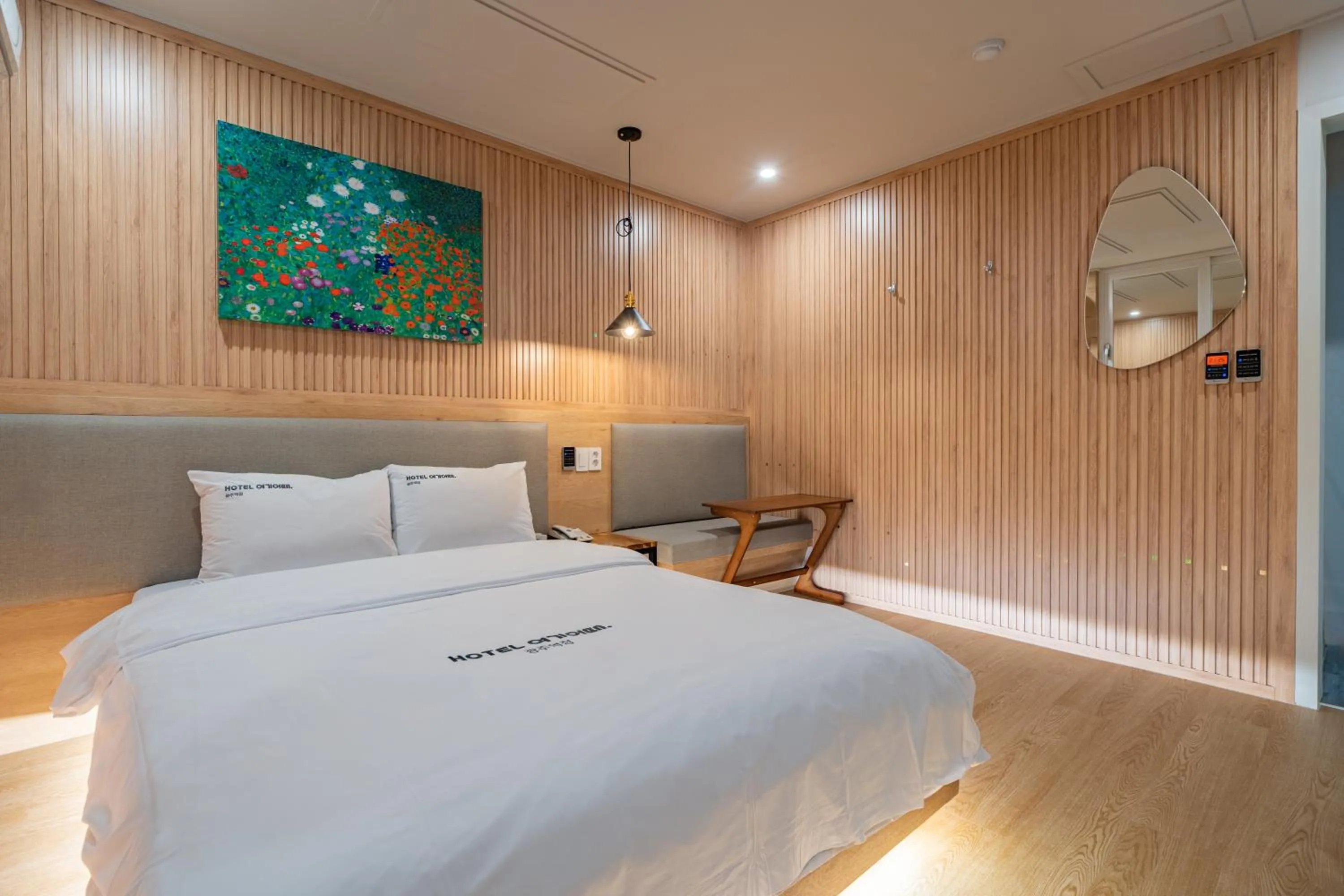 Bed in Hotel Yoegieottae Gwangju Station