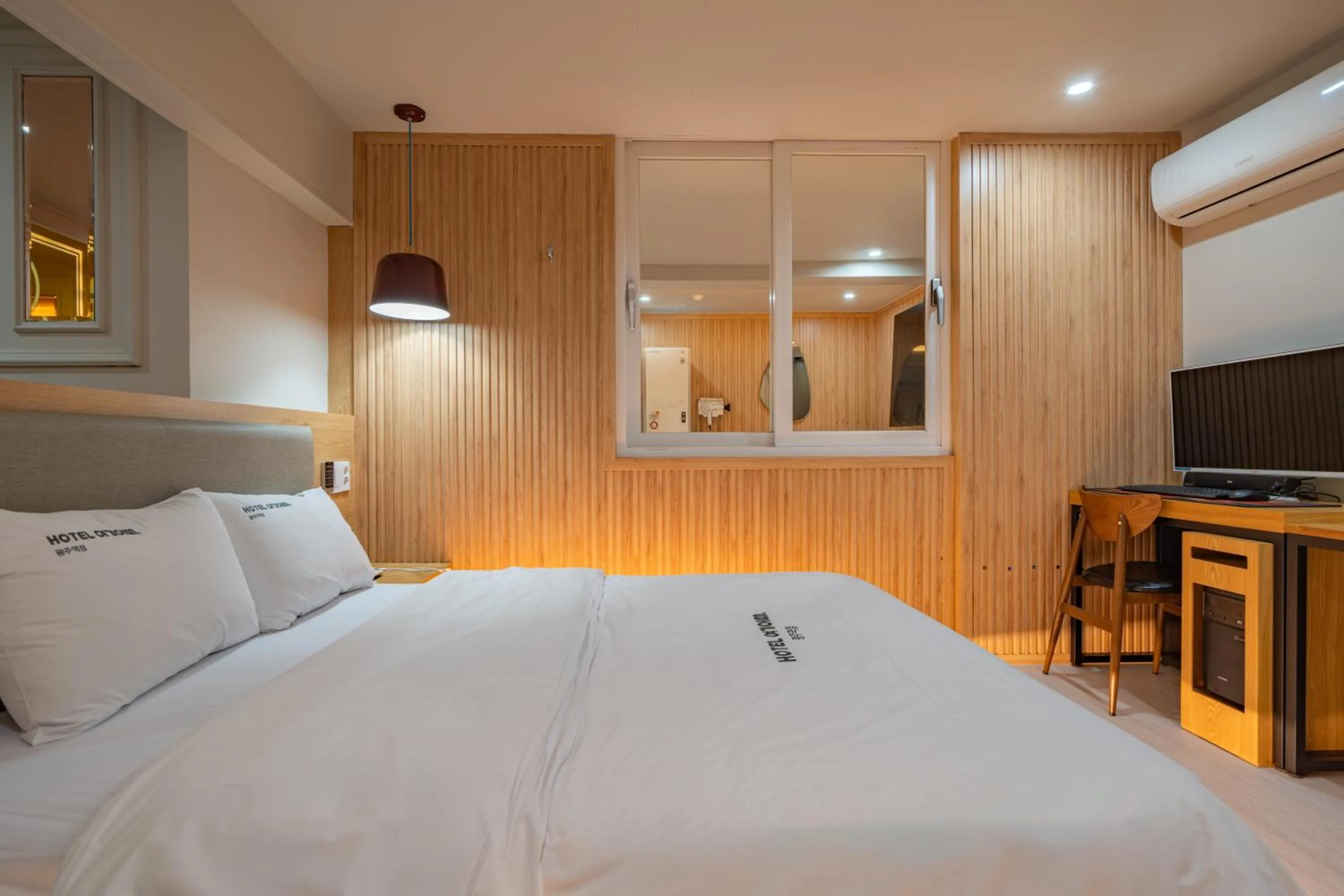 Bed in Hotel Yoegieottae Gwangju Station