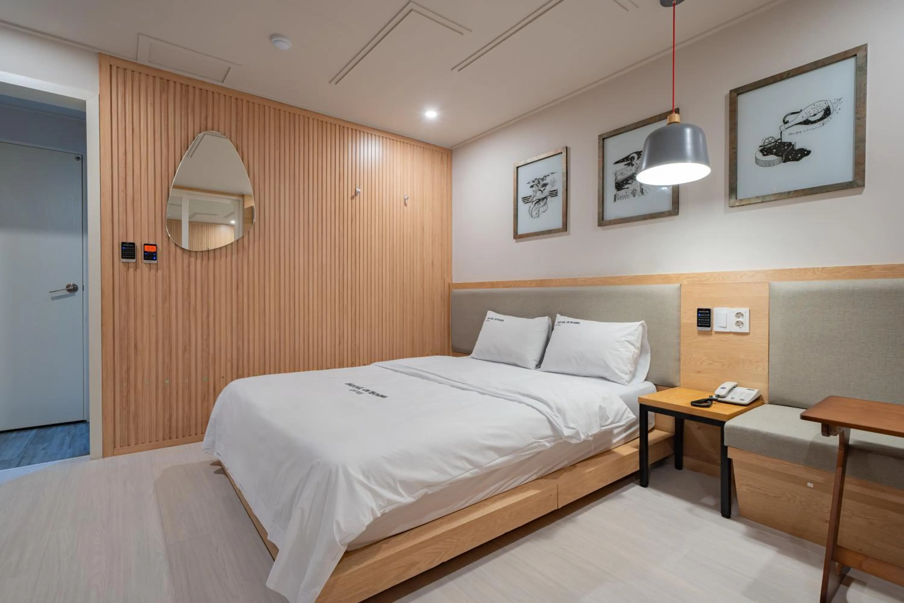 Bed in Hotel Yoegieottae Gwangju Station