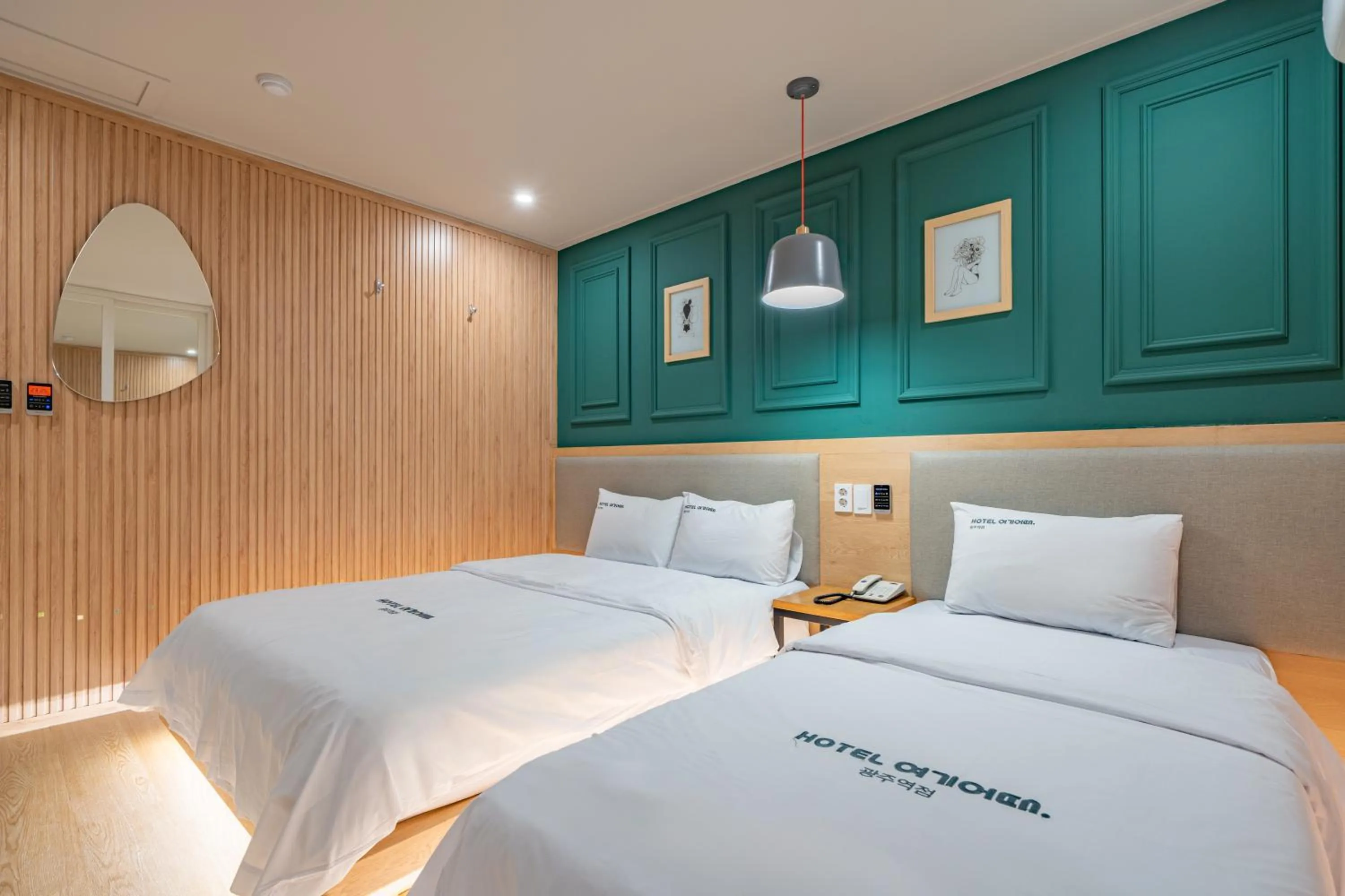 Bed in Hotel Yoegieottae Gwangju Station