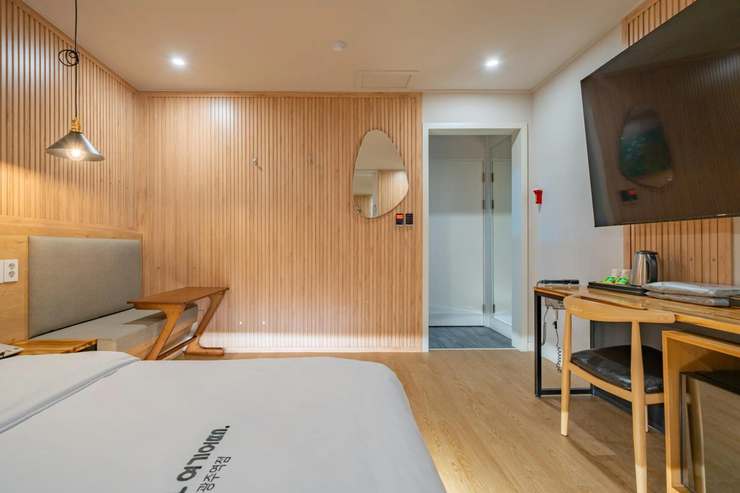 Bed in Hotel Yoegieottae Gwangju Station