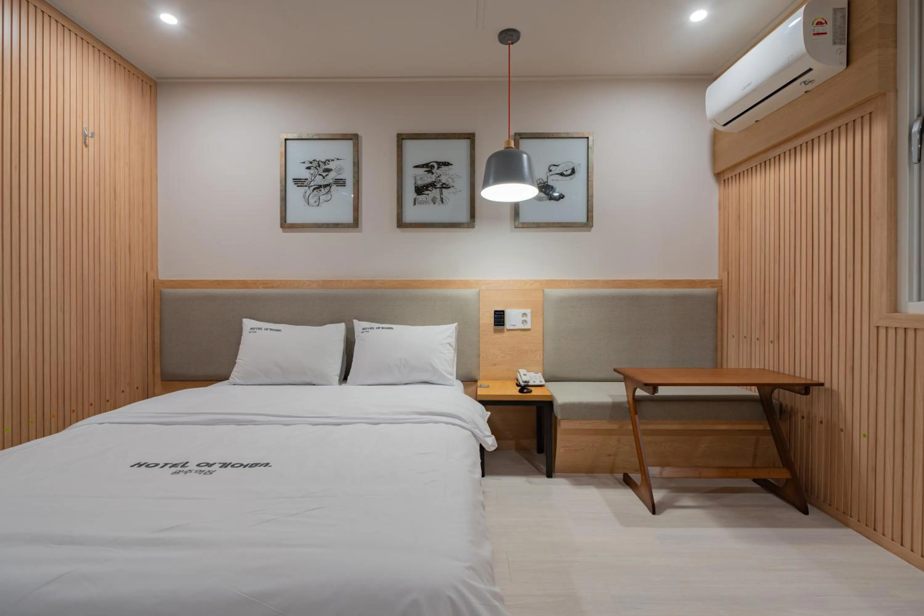 Bed in Hotel Yoegieottae Gwangju Station