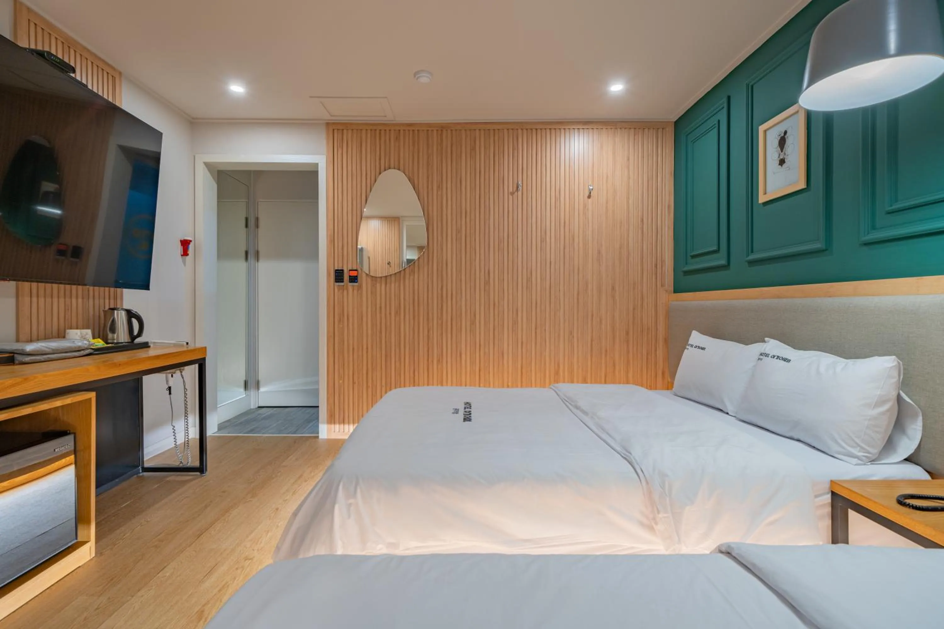 Bed in Hotel Yoegieottae Gwangju Station