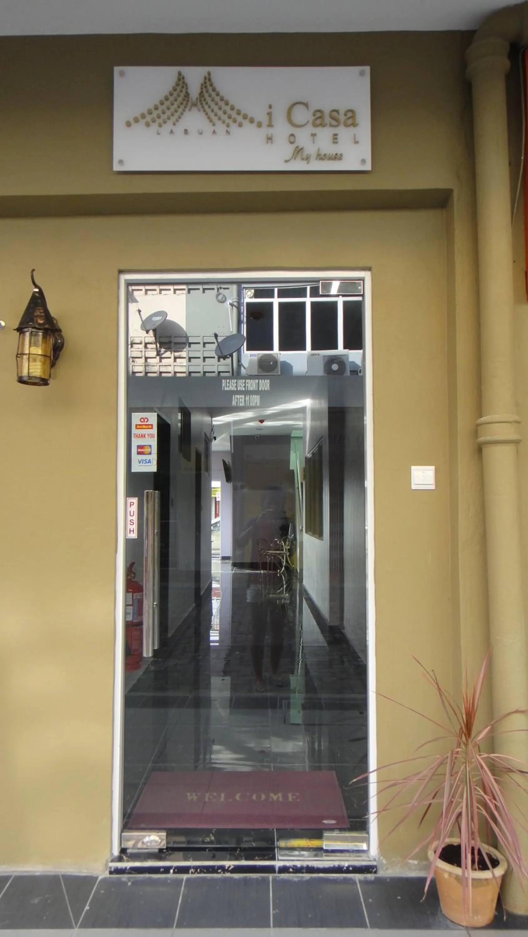 Facade/entrance in Micasa Hotel Labuan