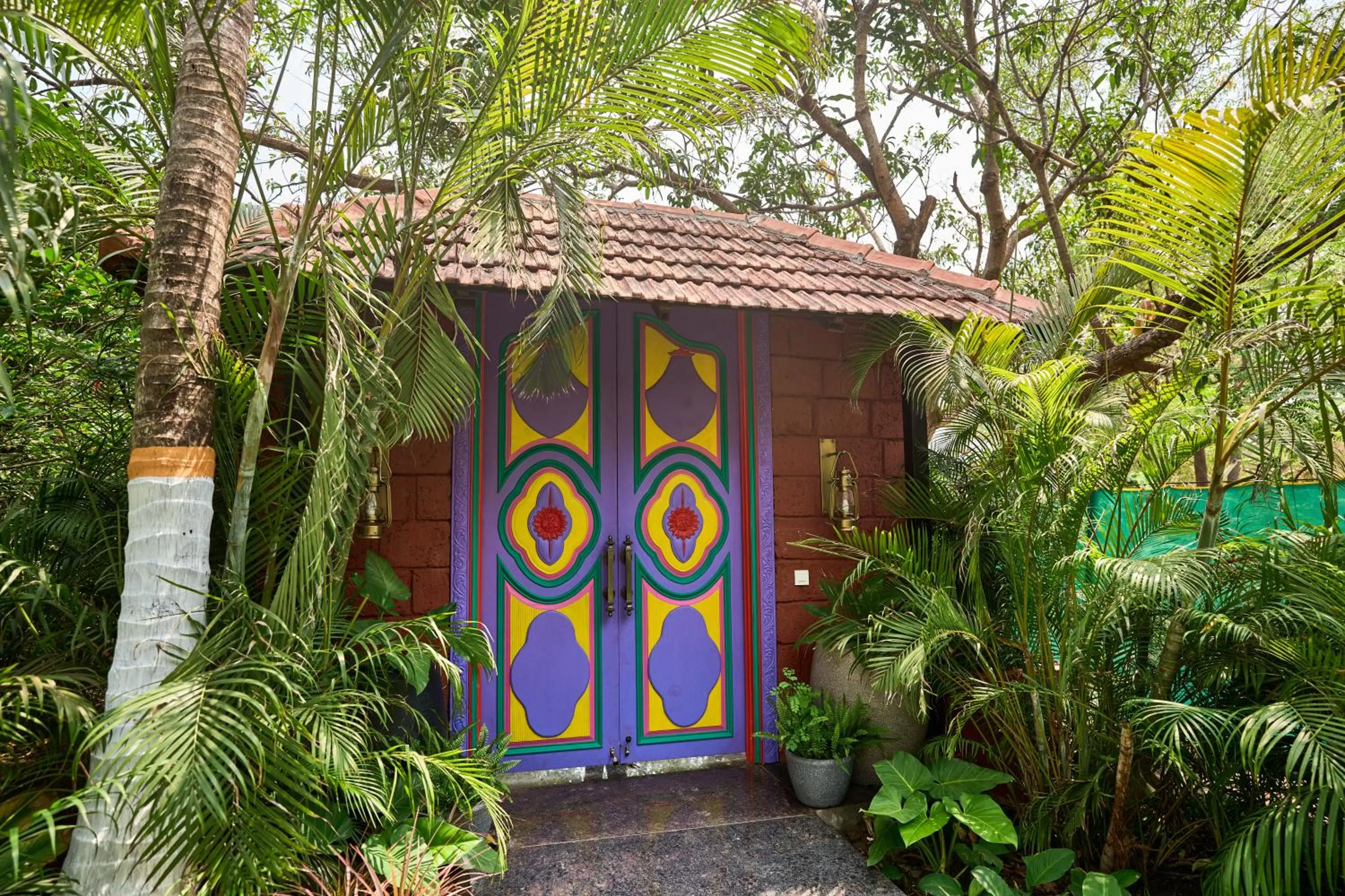 Garden view in Mayfair Manor Alibag