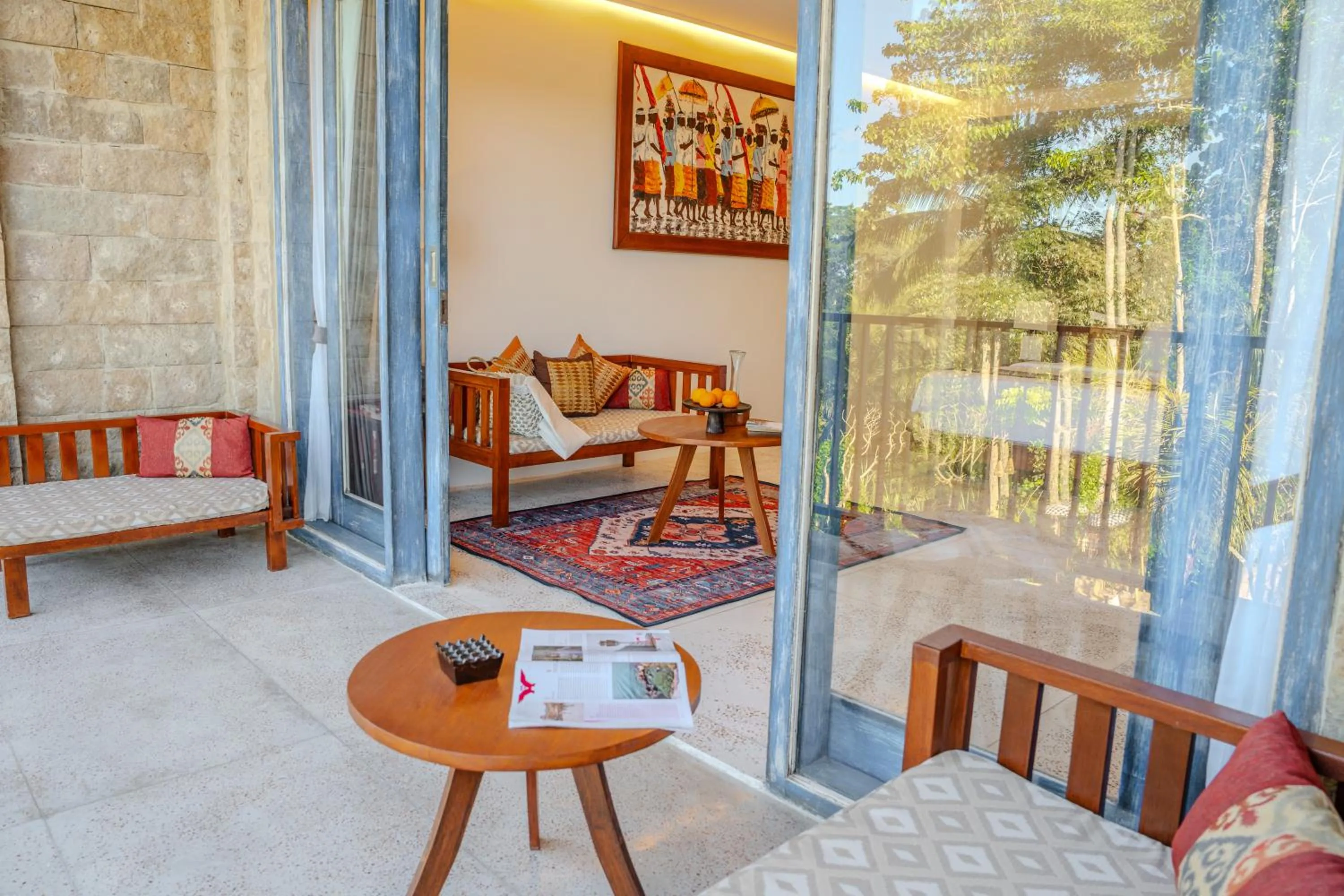 Balcony/Terrace in Hoshi Jungle Resort by Dhananjaya Hospitality