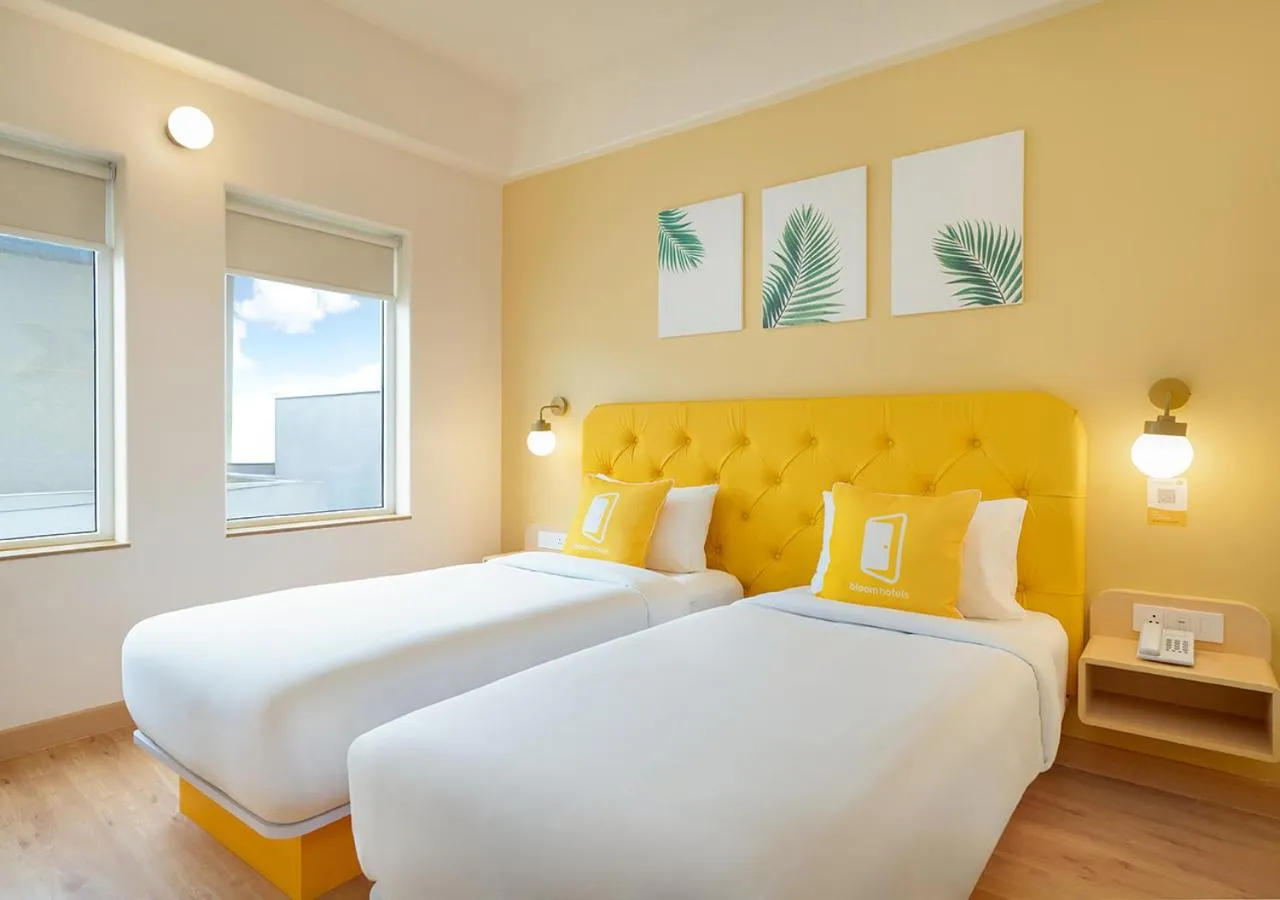 View (from property/room), Bed in Bloom Hotel - DLF Cyber City