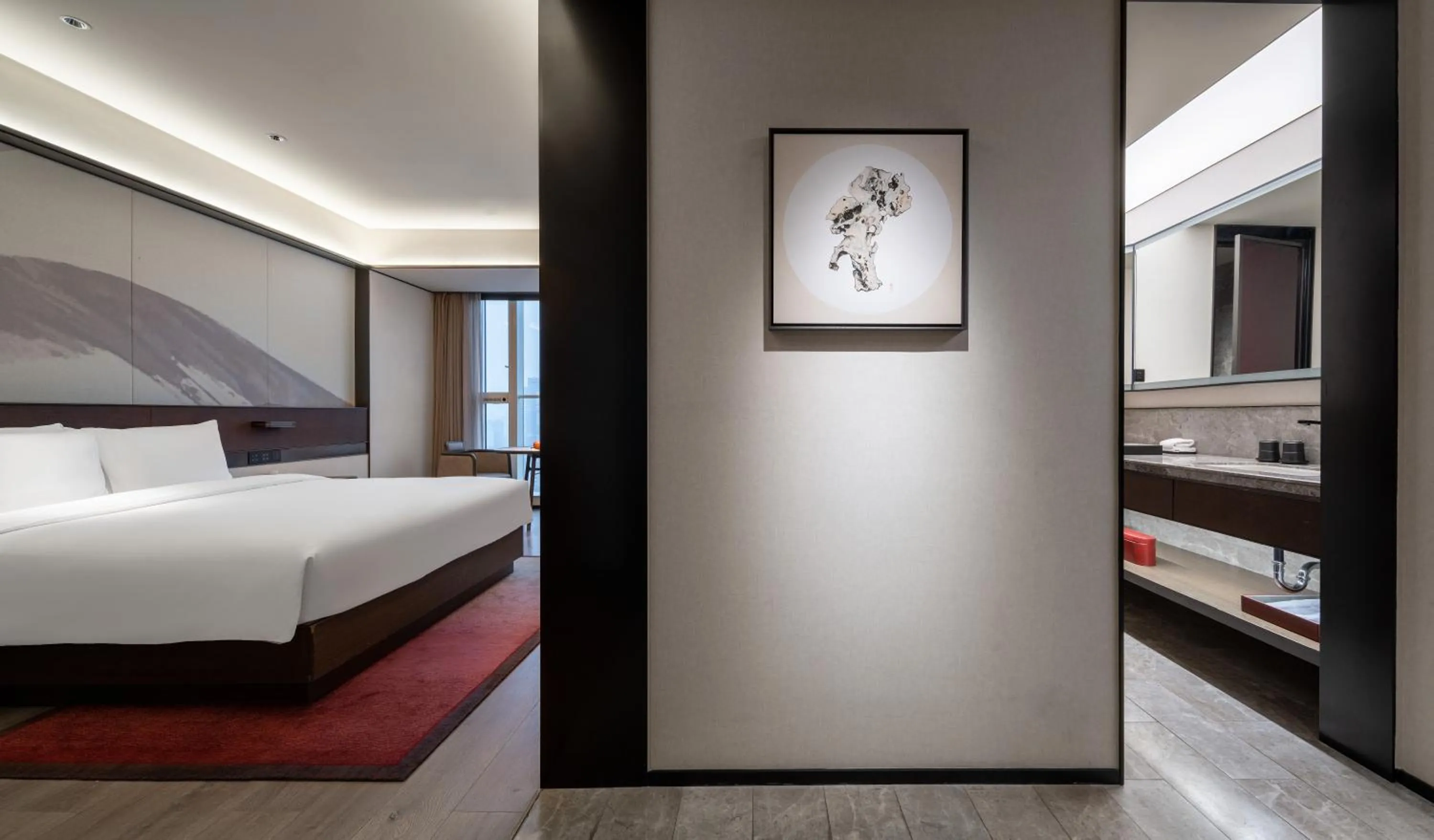 Bed in JOYA Chengdu Taikoo Li IFS