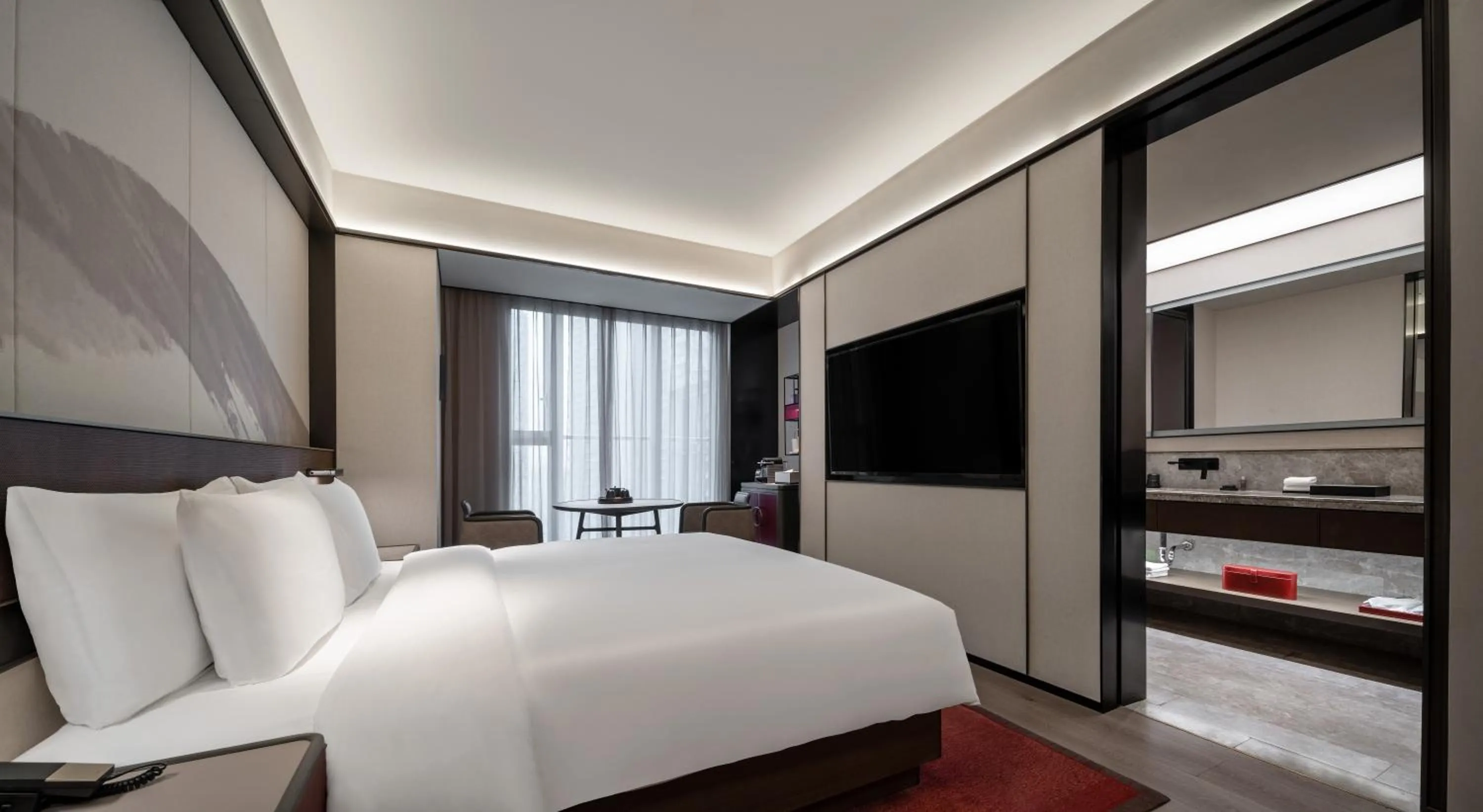 Bed in JOYA Chengdu Taikoo Li IFS