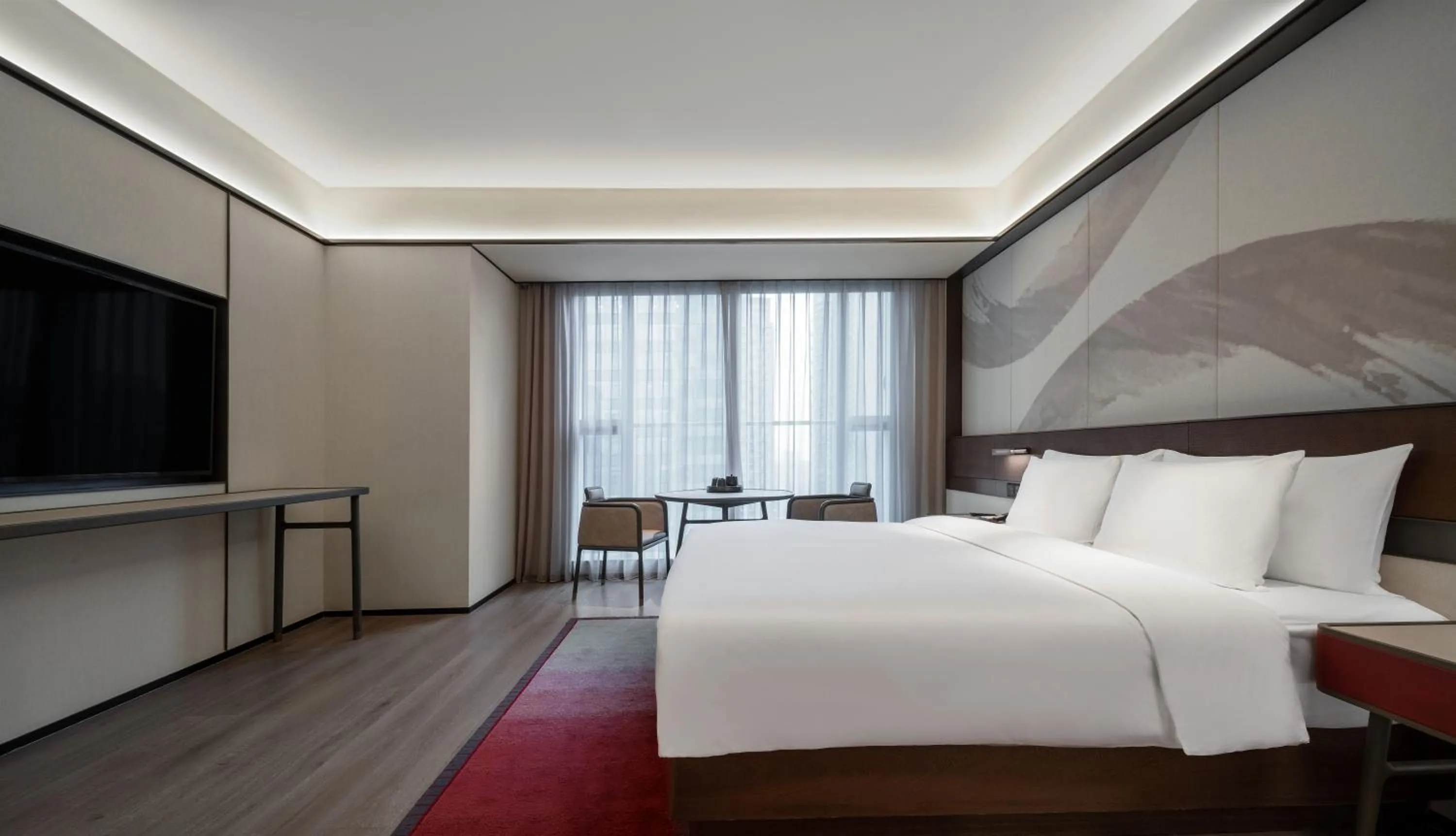 Bed in JOYA Chengdu Taikoo Li IFS